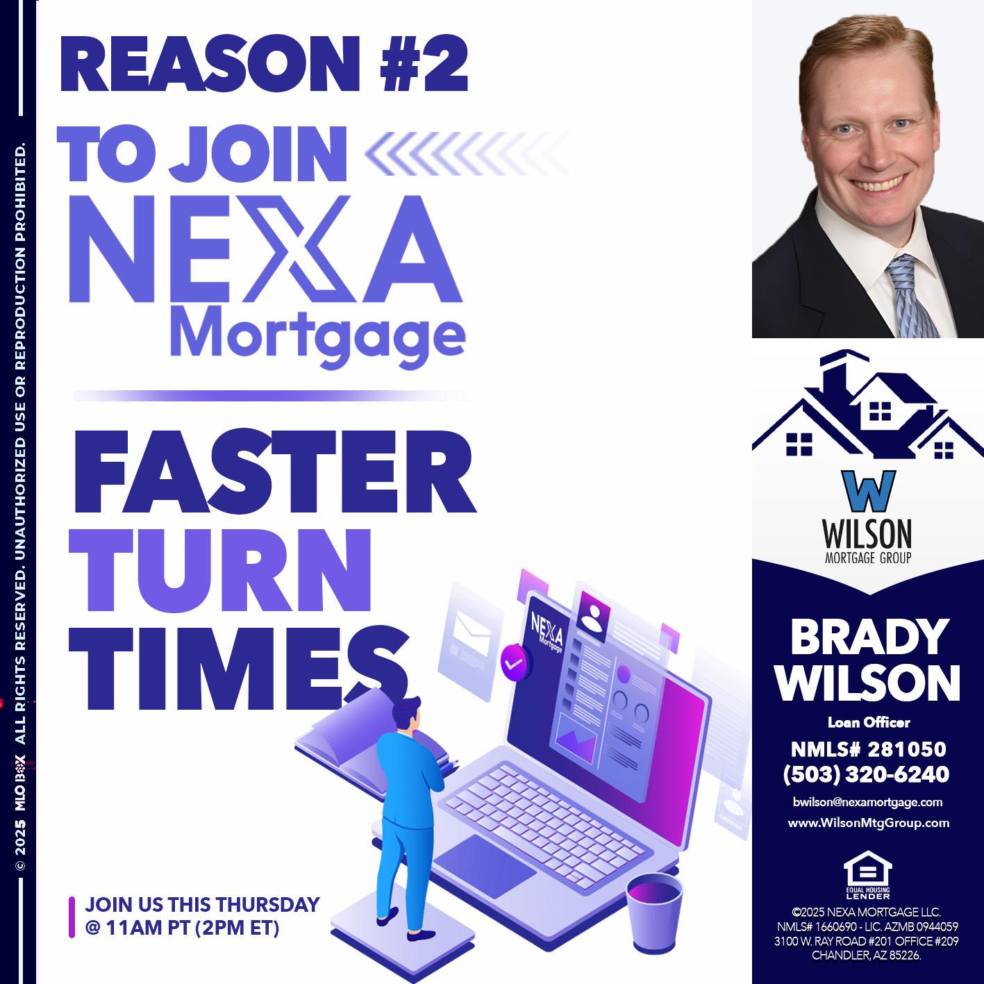 REASON 2 - Brady Wilson -Branch Manager