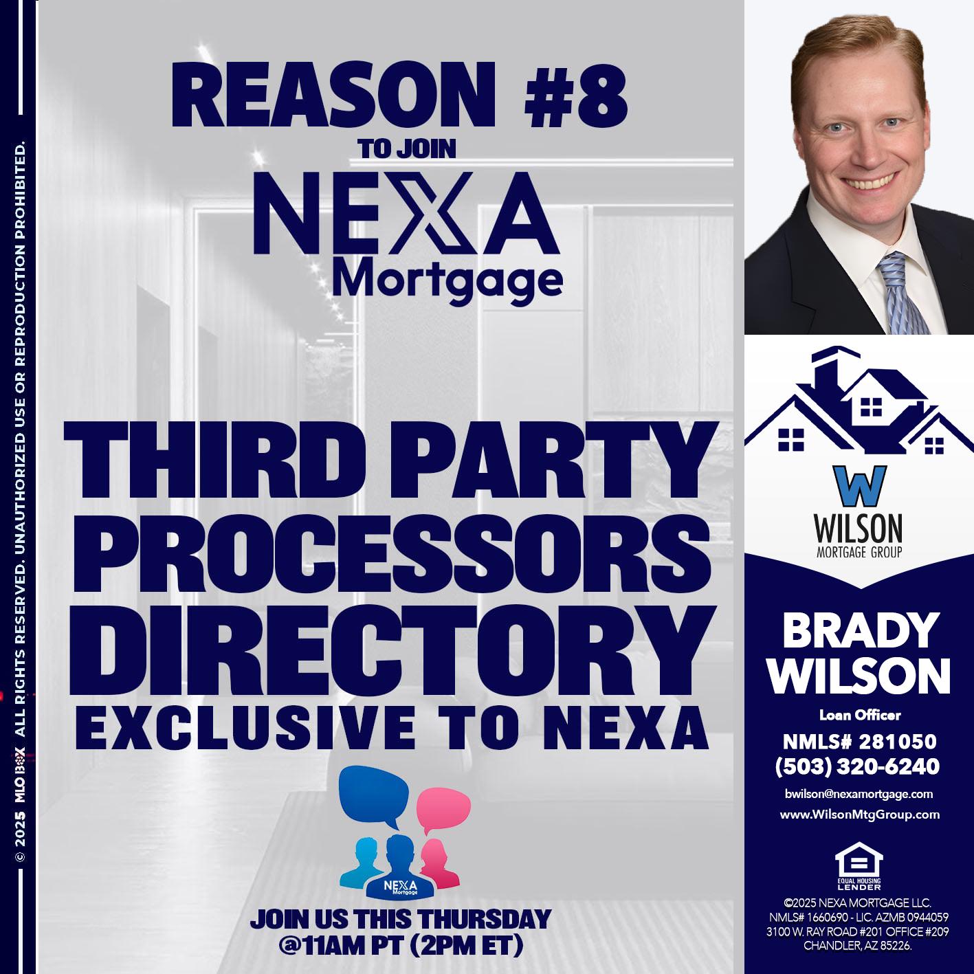 REASON 8 - Brady Wilson -Branch Manager