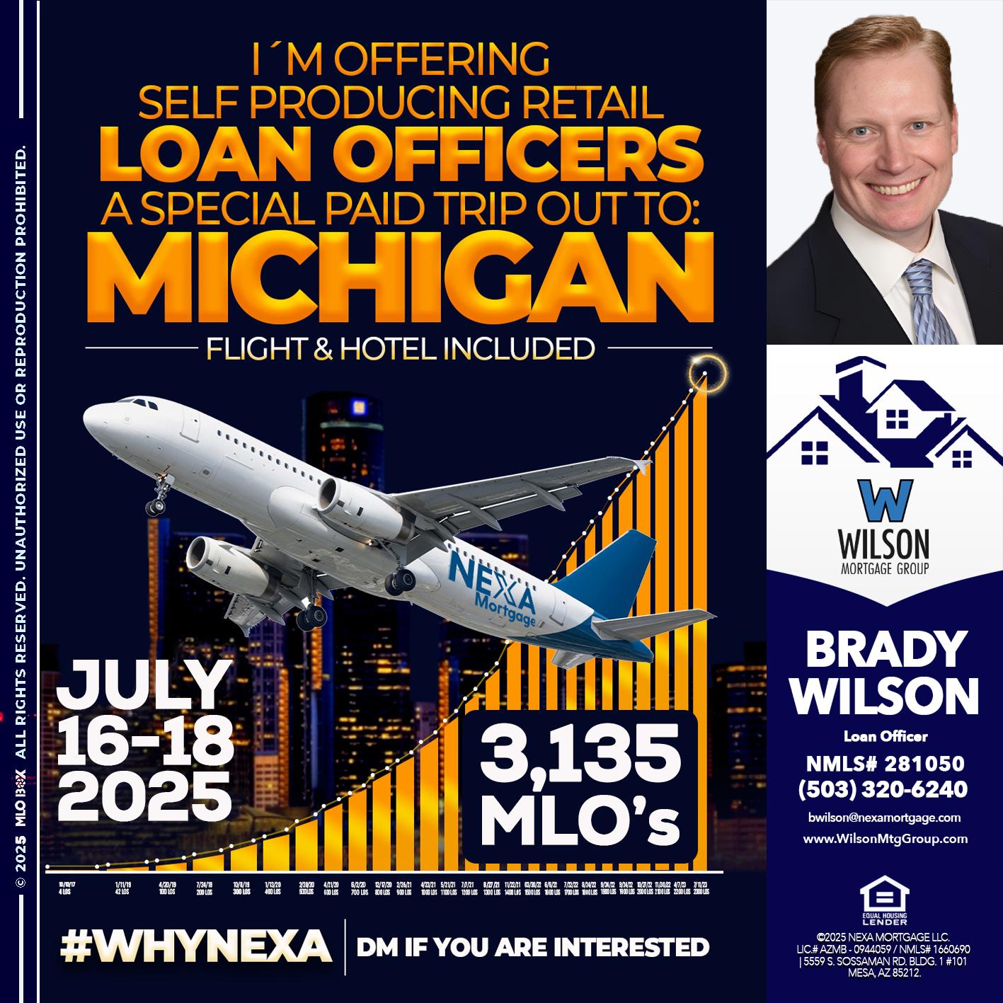 MICHIGAN TRIP - Brady Wilson -Branch Manager