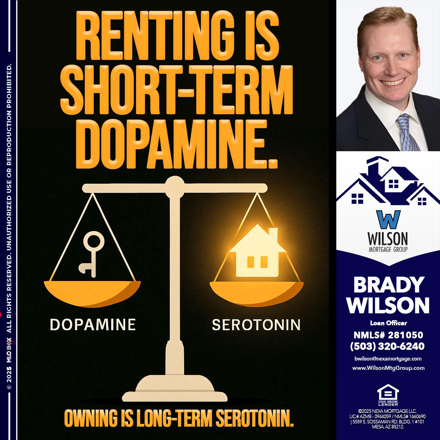 RENTING IS SHORT TERM - Brady Wilson -Branch Manager