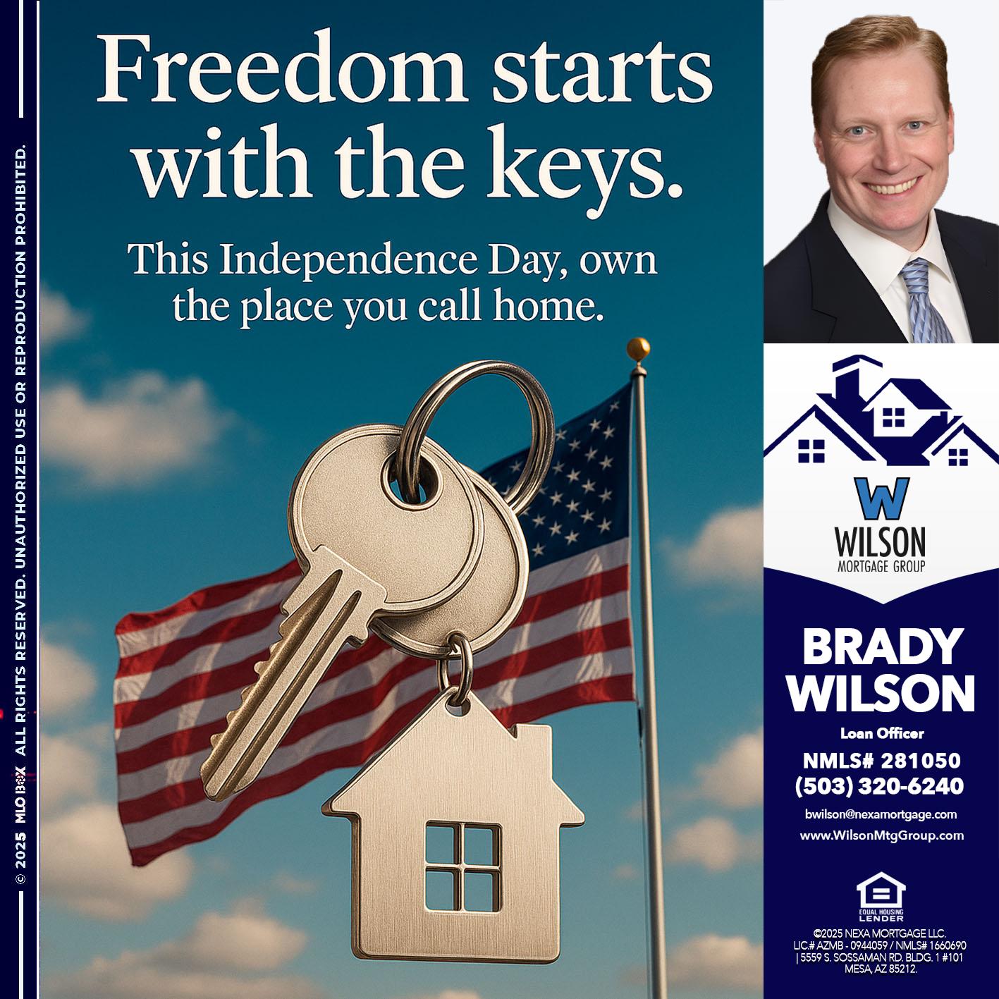 FREEDOM STARTS - Brady Wilson -Branch Manager