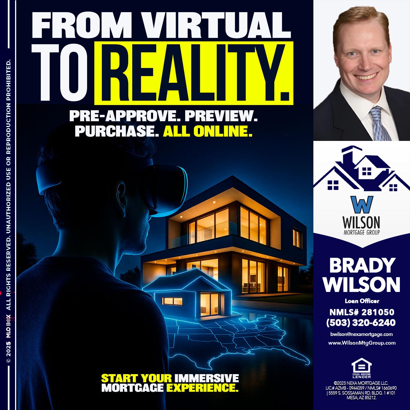 FROM VIRTUAL - Brady Wilson -Branch Manager