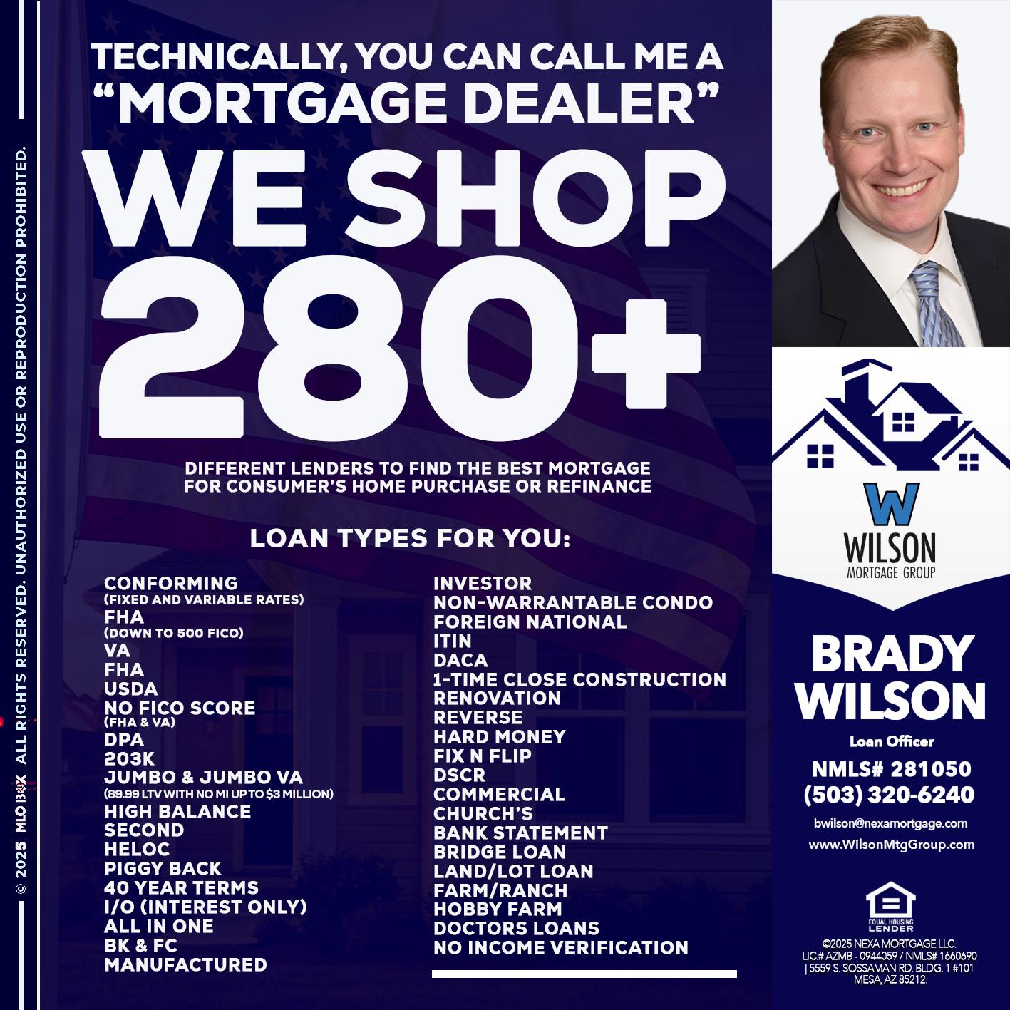 WE SHOP 280 + - Brady Wilson -Branch Manager