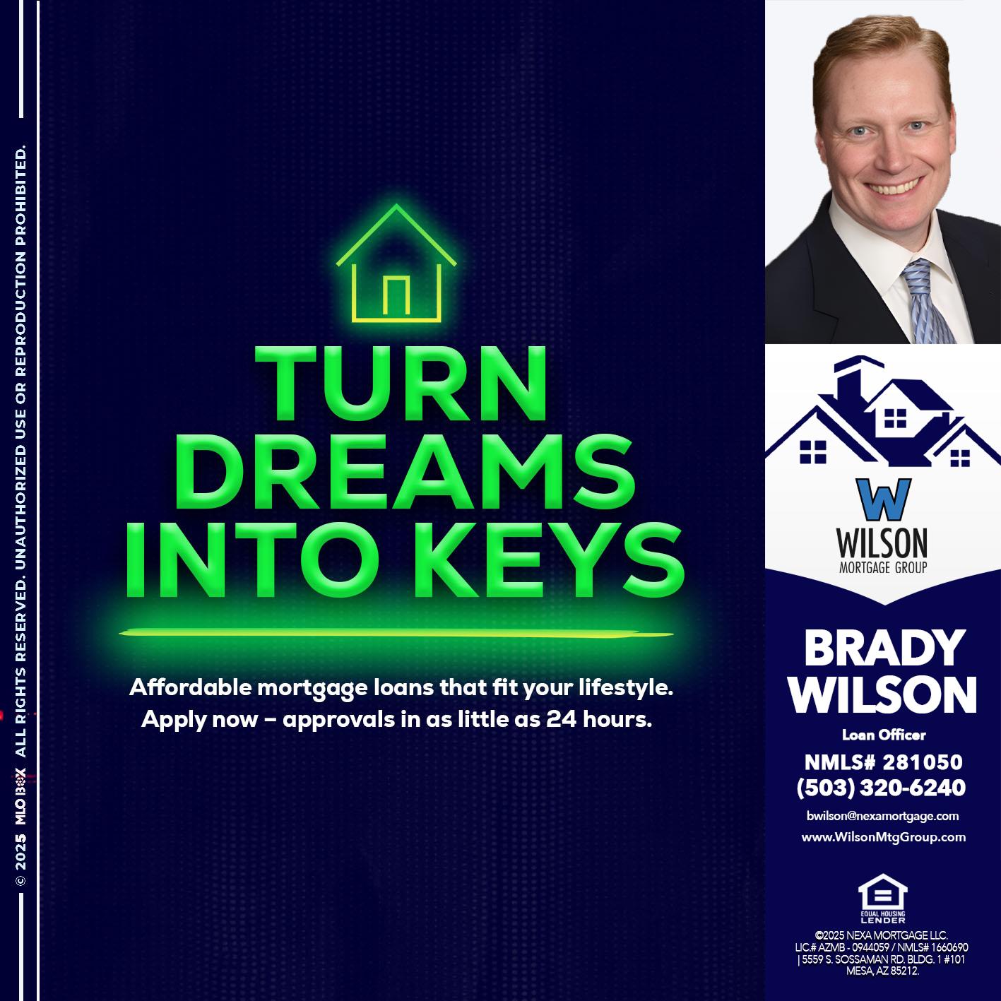 turn dreams - Brady Wilson -Branch Manager