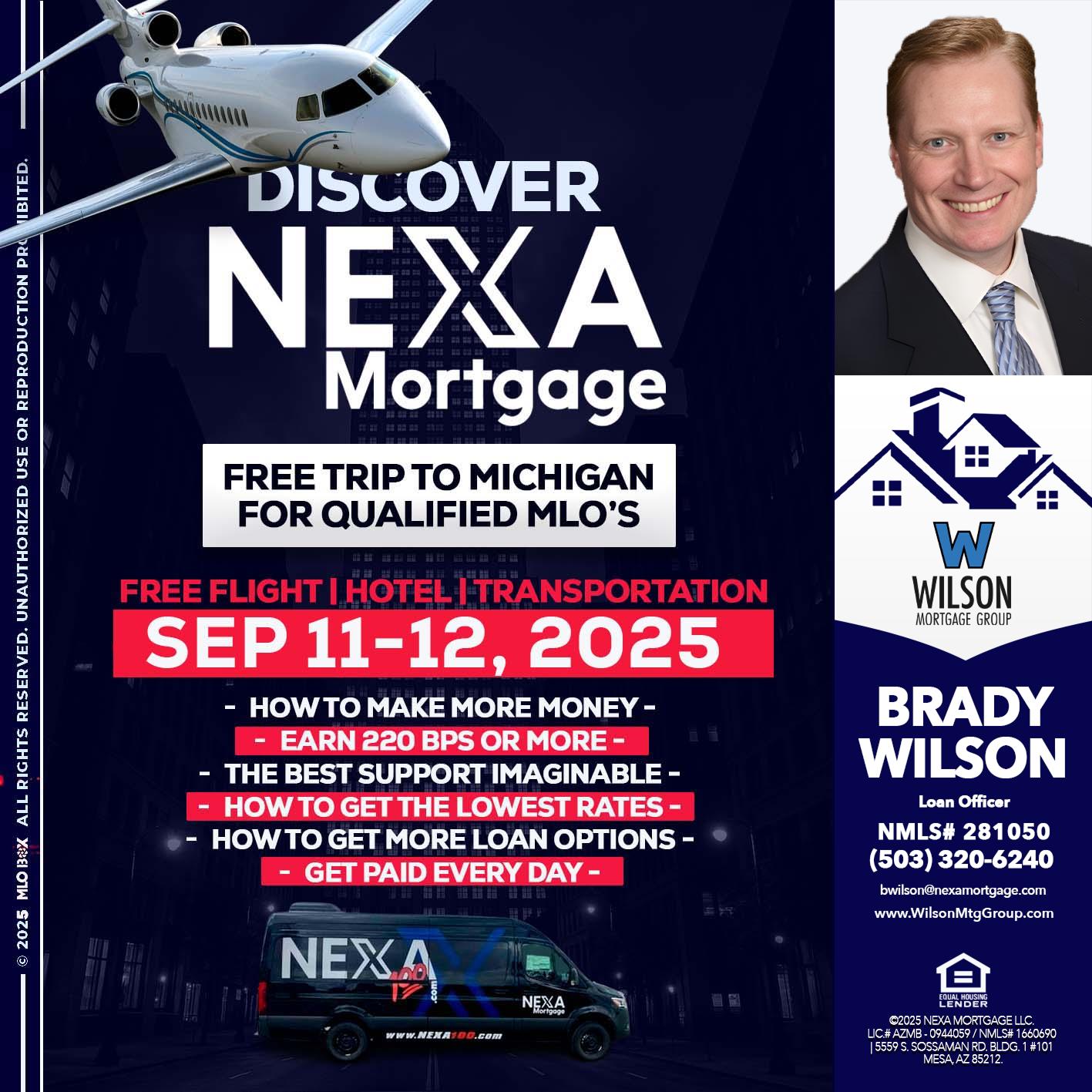 DISCOVER NEXA MORTGAGE - Brady Wilson -Branch Manager