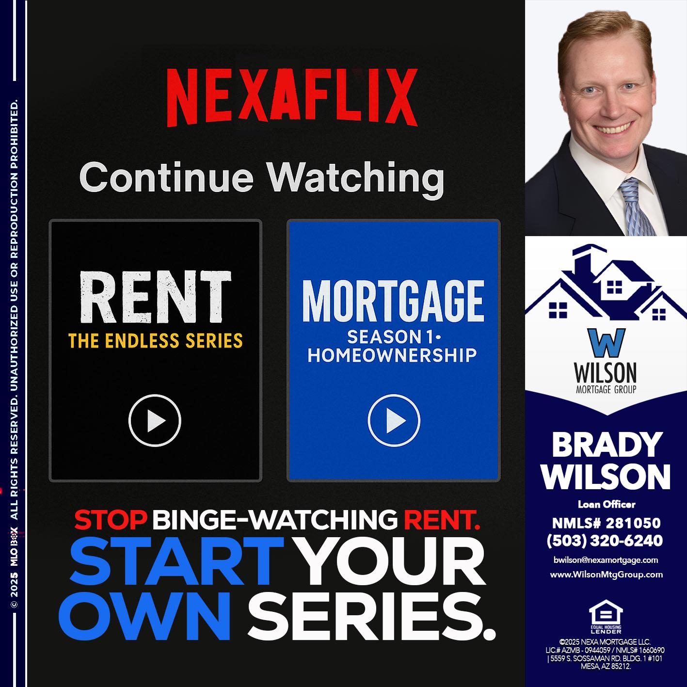 NEXAFLIX - Brady Wilson -Branch Manager