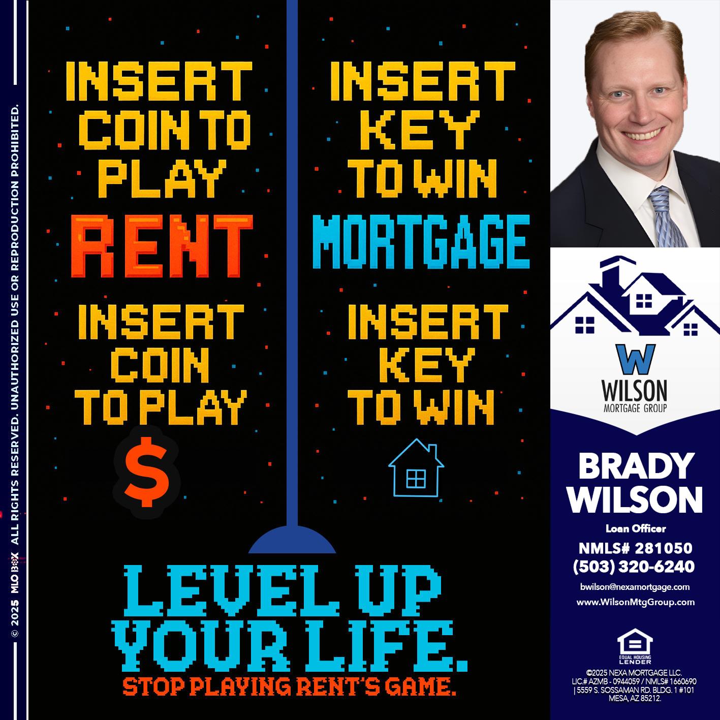 INSERT COIN - Brady Wilson -Branch Manager