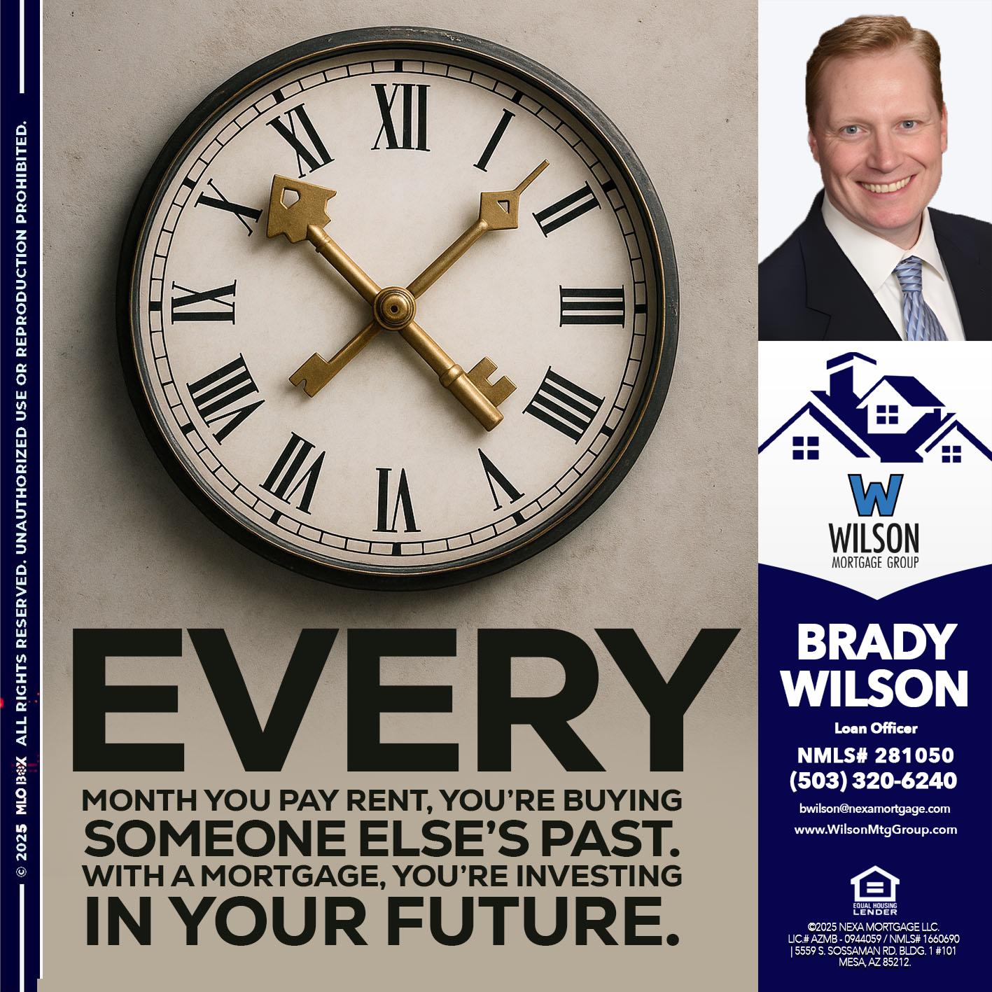 EVERY MONTH - Brady Wilson -Branch Manager