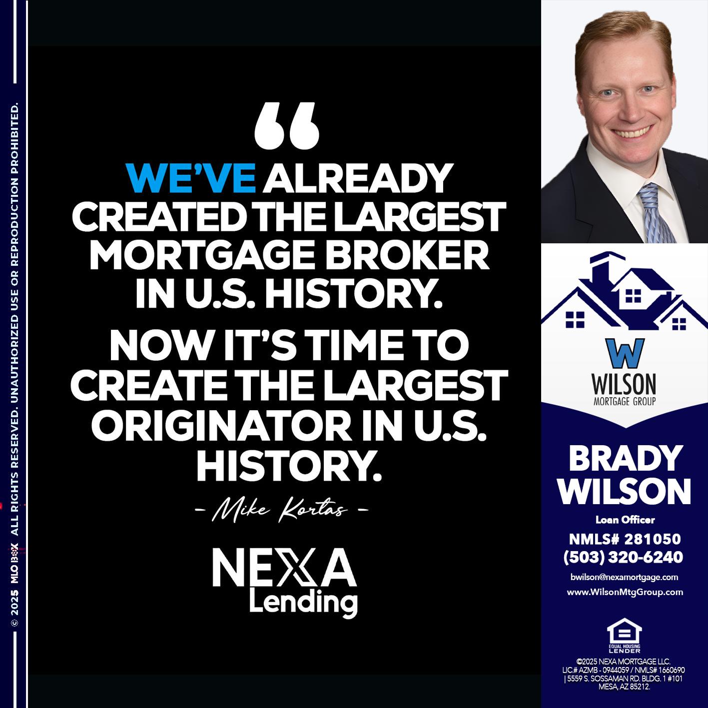 MIKE KORTAS - Brady Wilson -Branch Manager