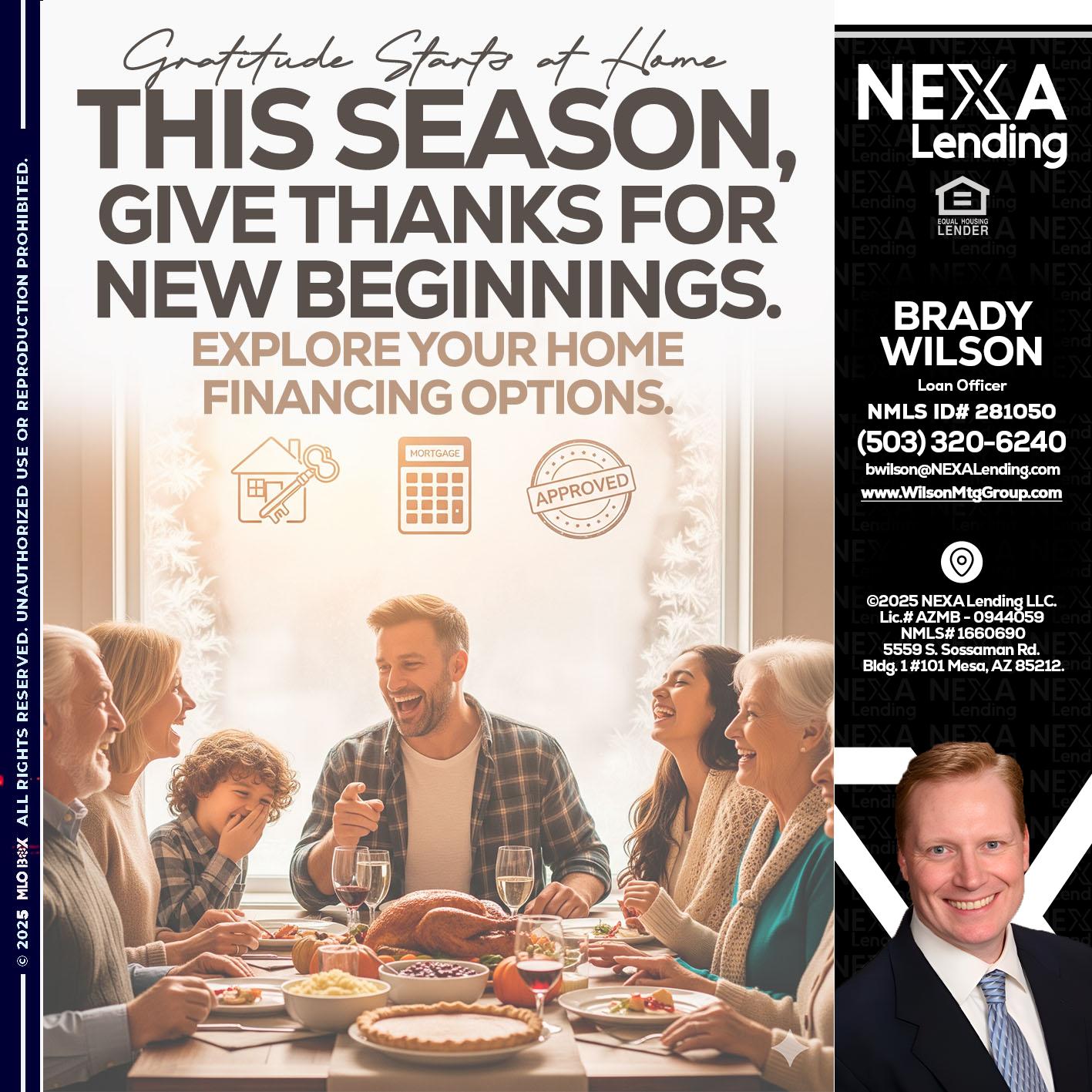 THIS SEASON - Brady Wilson -Branch Manager