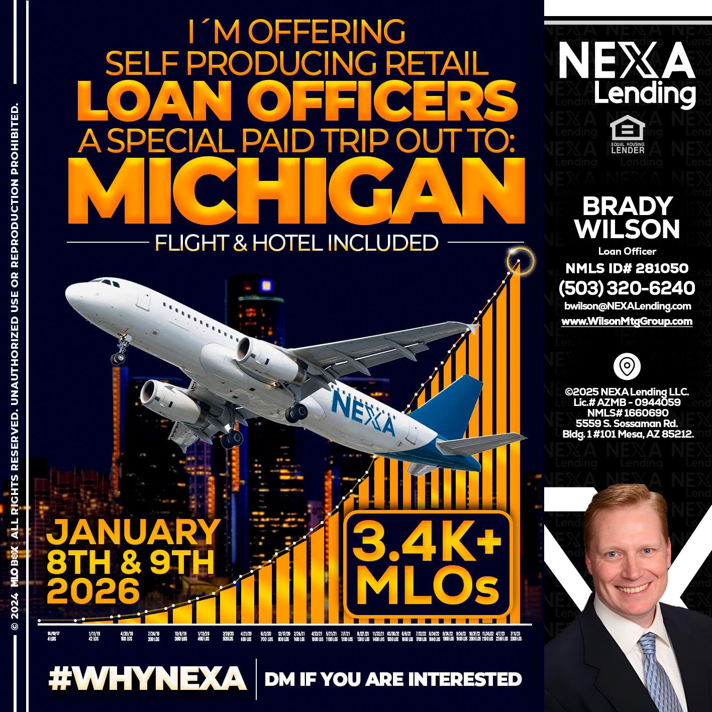 MICHIGAN TRIP - Brady Wilson -Branch Manager