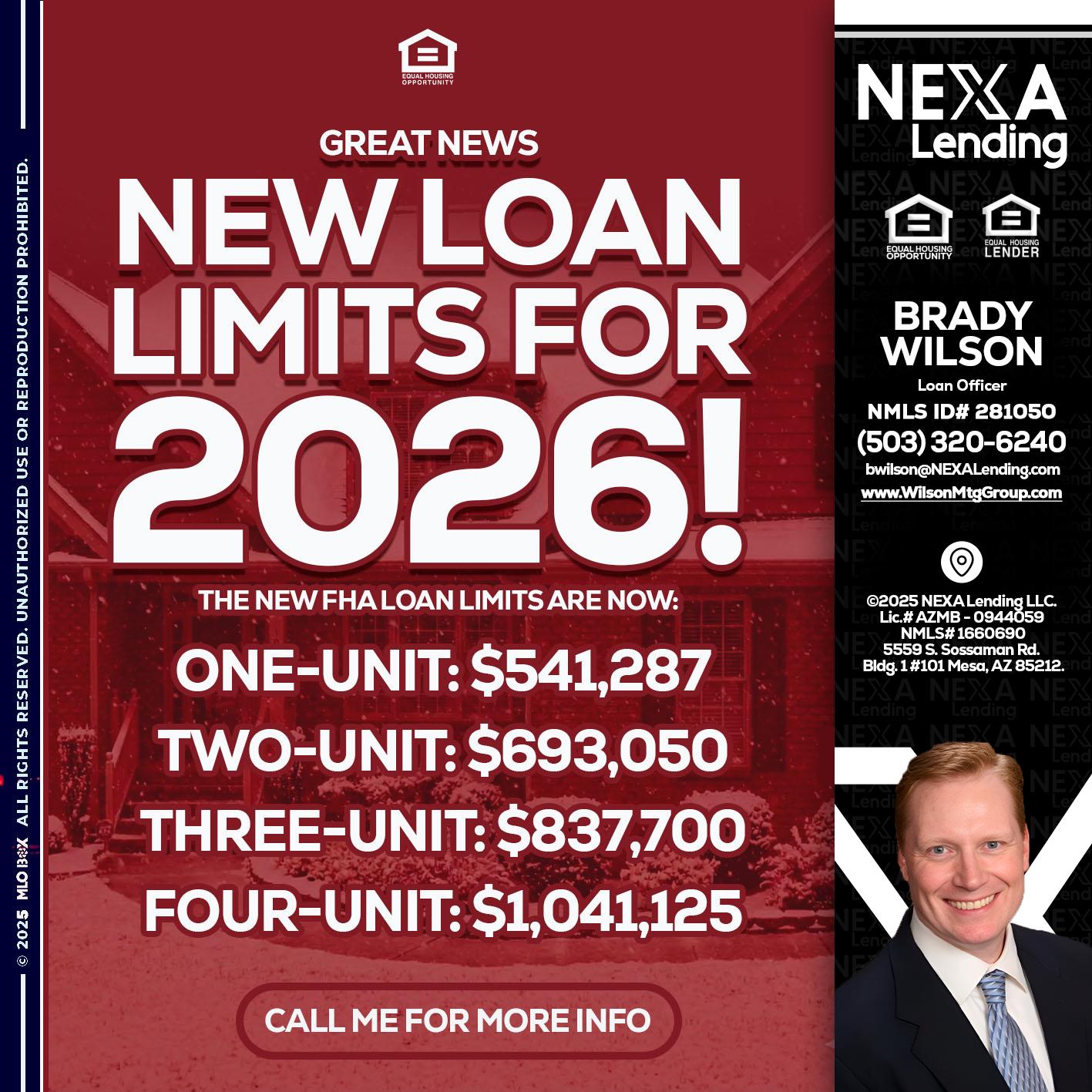 loan limits - Brady Wilson -Branch Manager