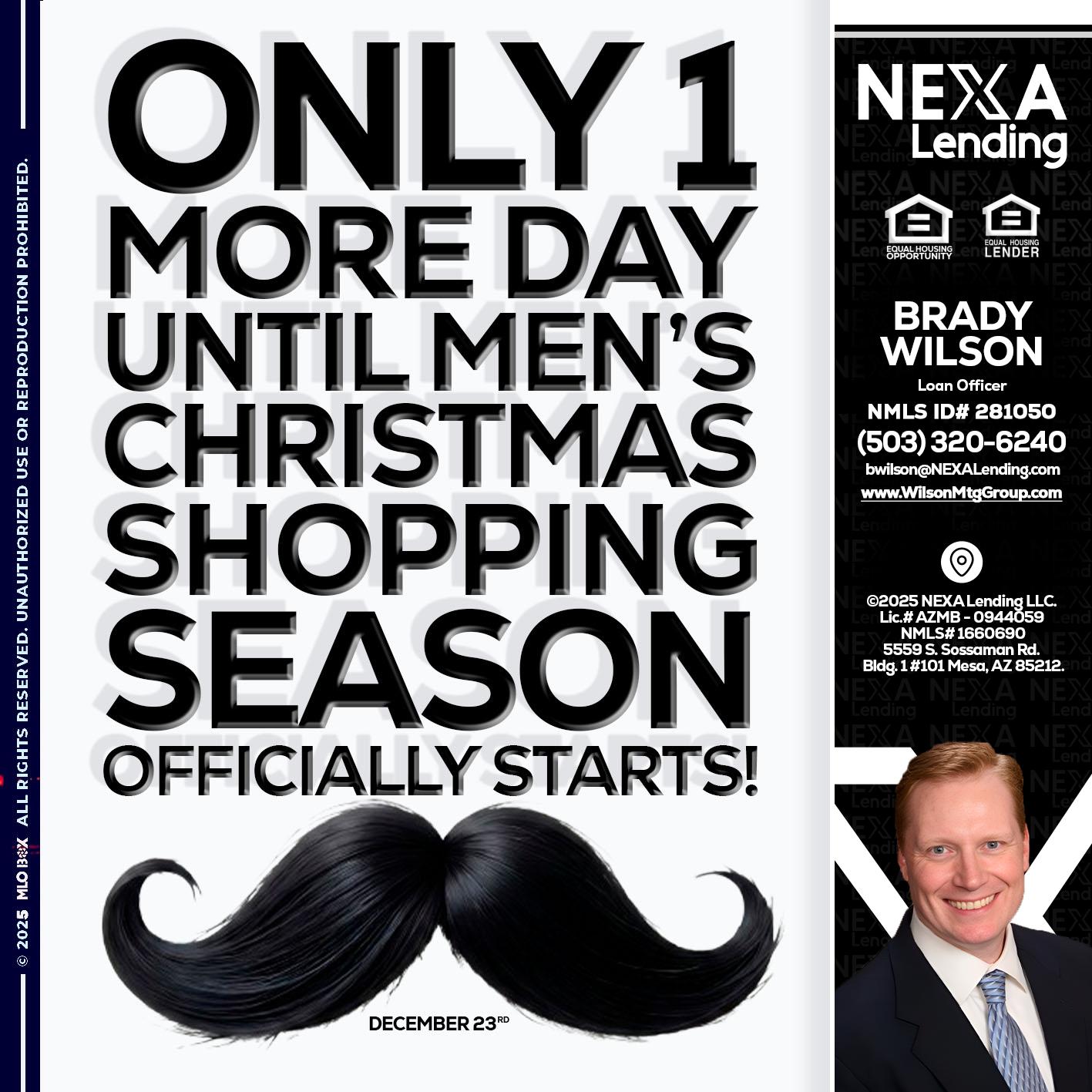 ONLY 1 DAY - Brady Wilson -Branch Manager