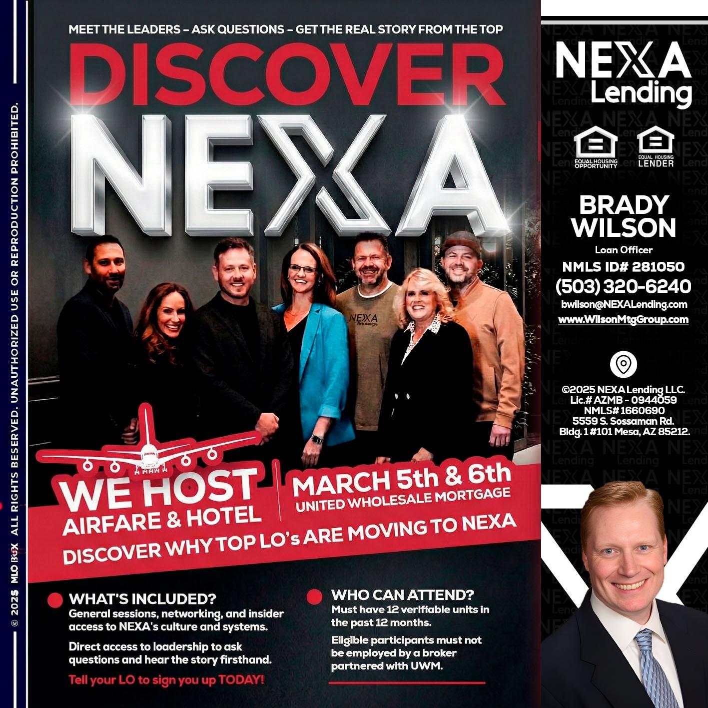 DISCOVER NEXA - Brady Wilson -Branch Manager