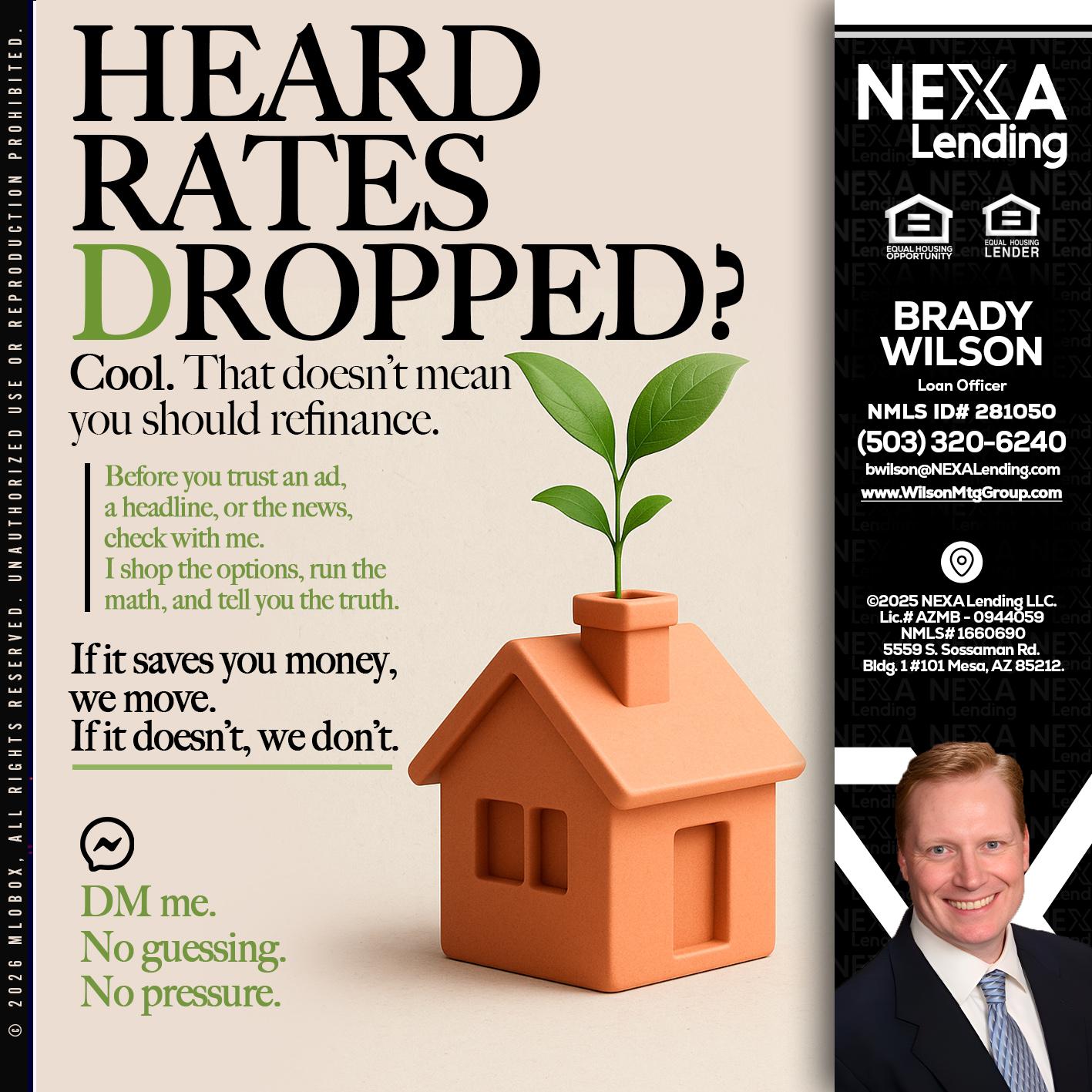 HEARD RATES - Brady Wilson -Branch Manager