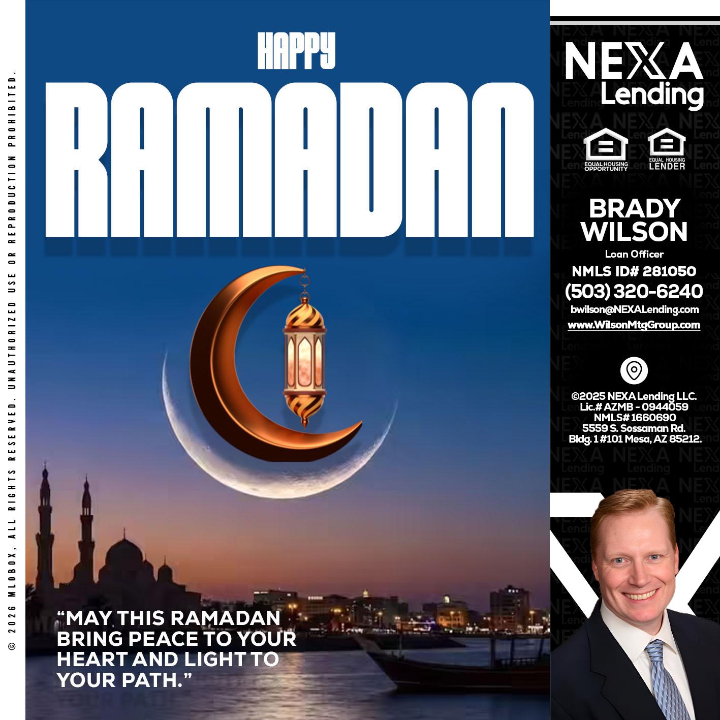 RAMADAN - Brady Wilson -Branch Manager