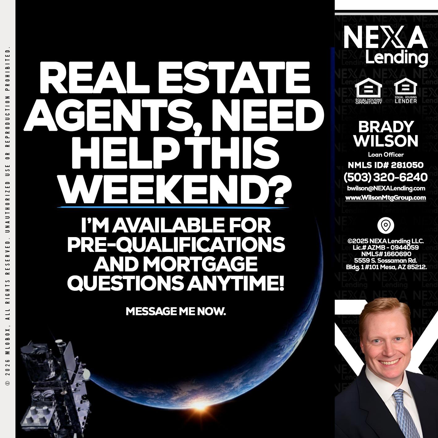 REAL ESTATE AGENTS - Brady Wilson -Branch Manager