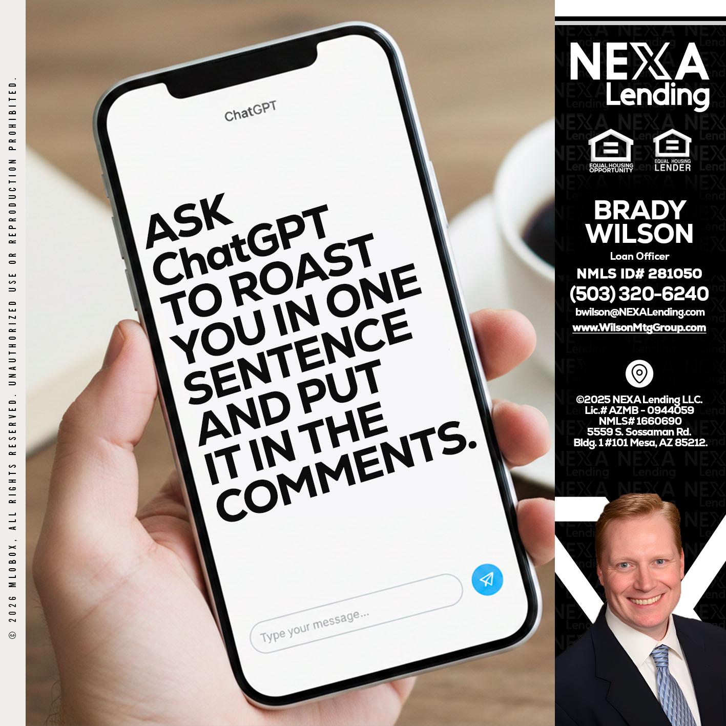 ask chatgpt - Brady Wilson -Branch Manager