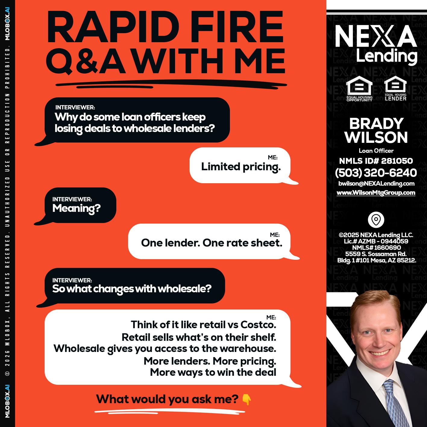 Q&A - Brady Wilson -Branch Manager