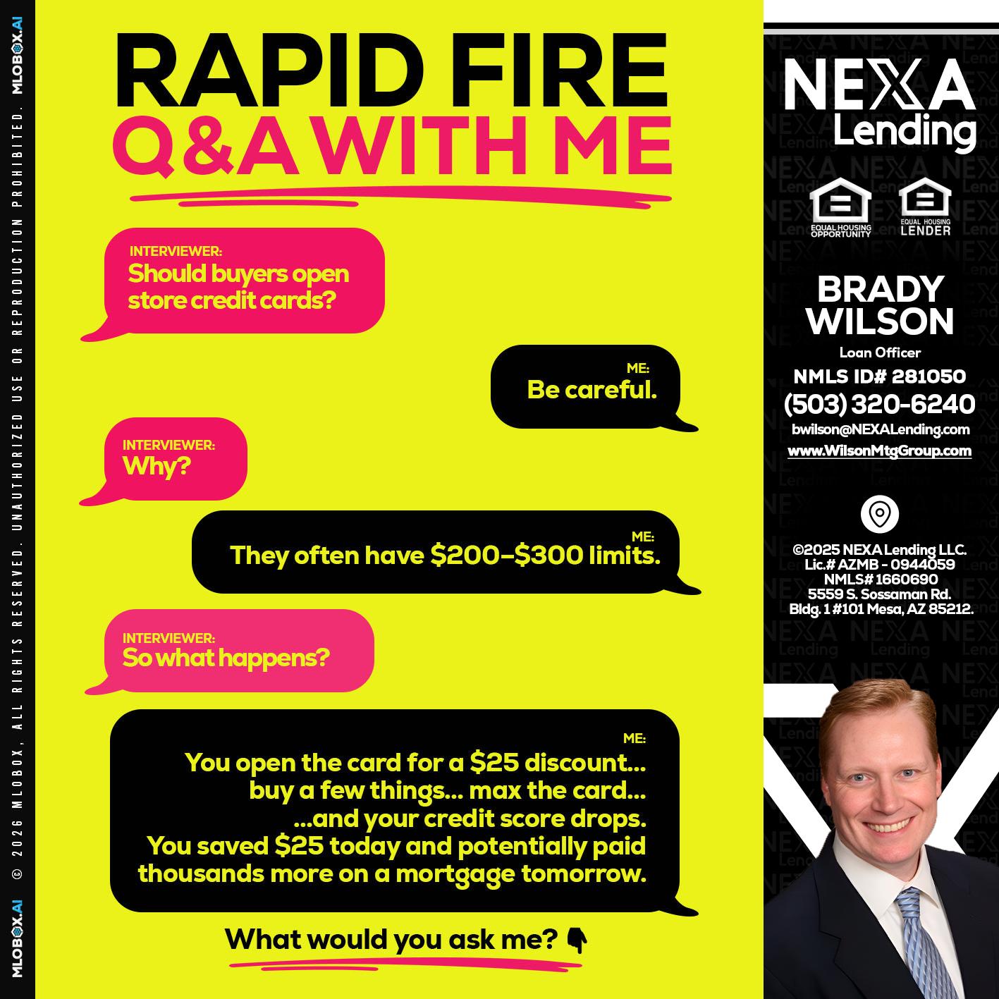 RAPID FIRE Q&A - Brady Wilson -Branch Manager