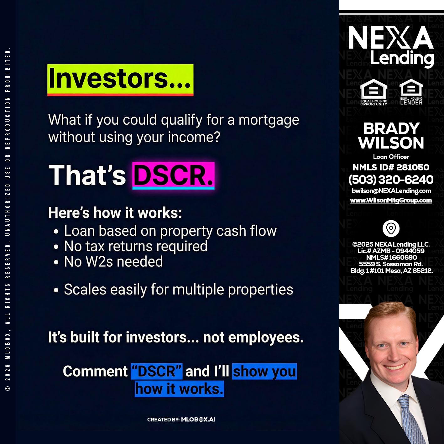 INVESTORS - Brady Wilson -Branch Manager
