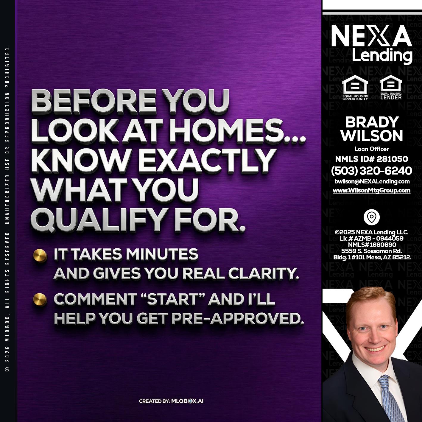 BEFORE YOU - Brady Wilson -Branch Manager