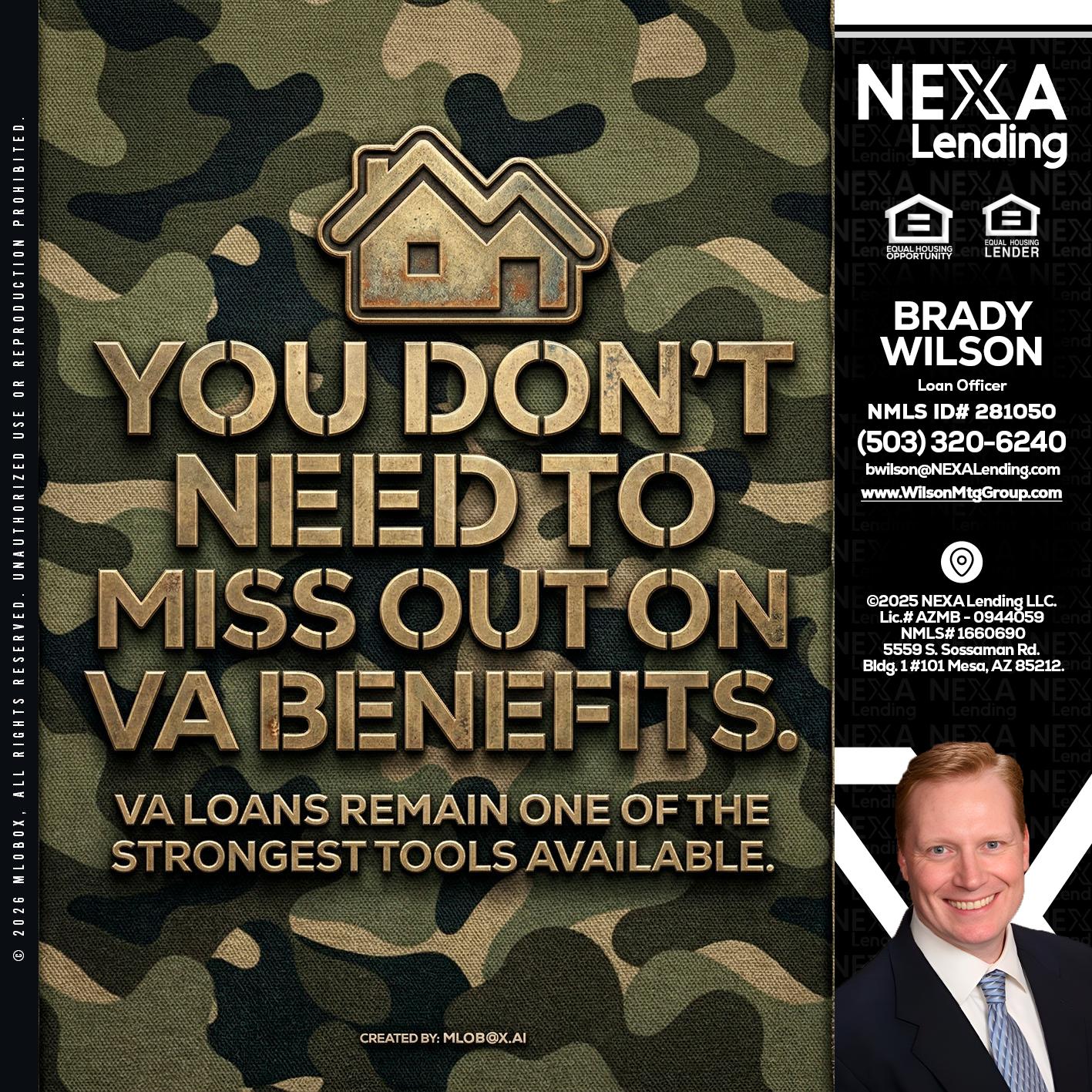 you don't need - Brady Wilson -Branch Manager