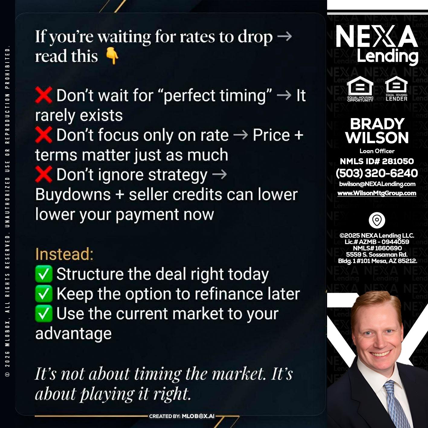 IF YOU ARE - Brady Wilson -Branch Manager