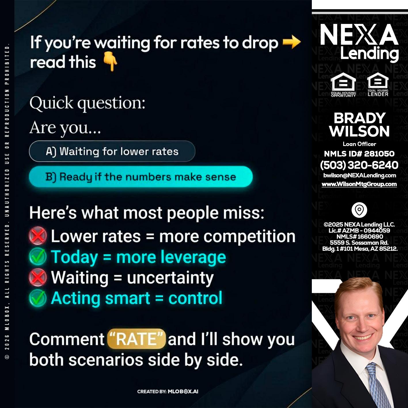 IF YOU ARE - Brady Wilson -Branch Manager