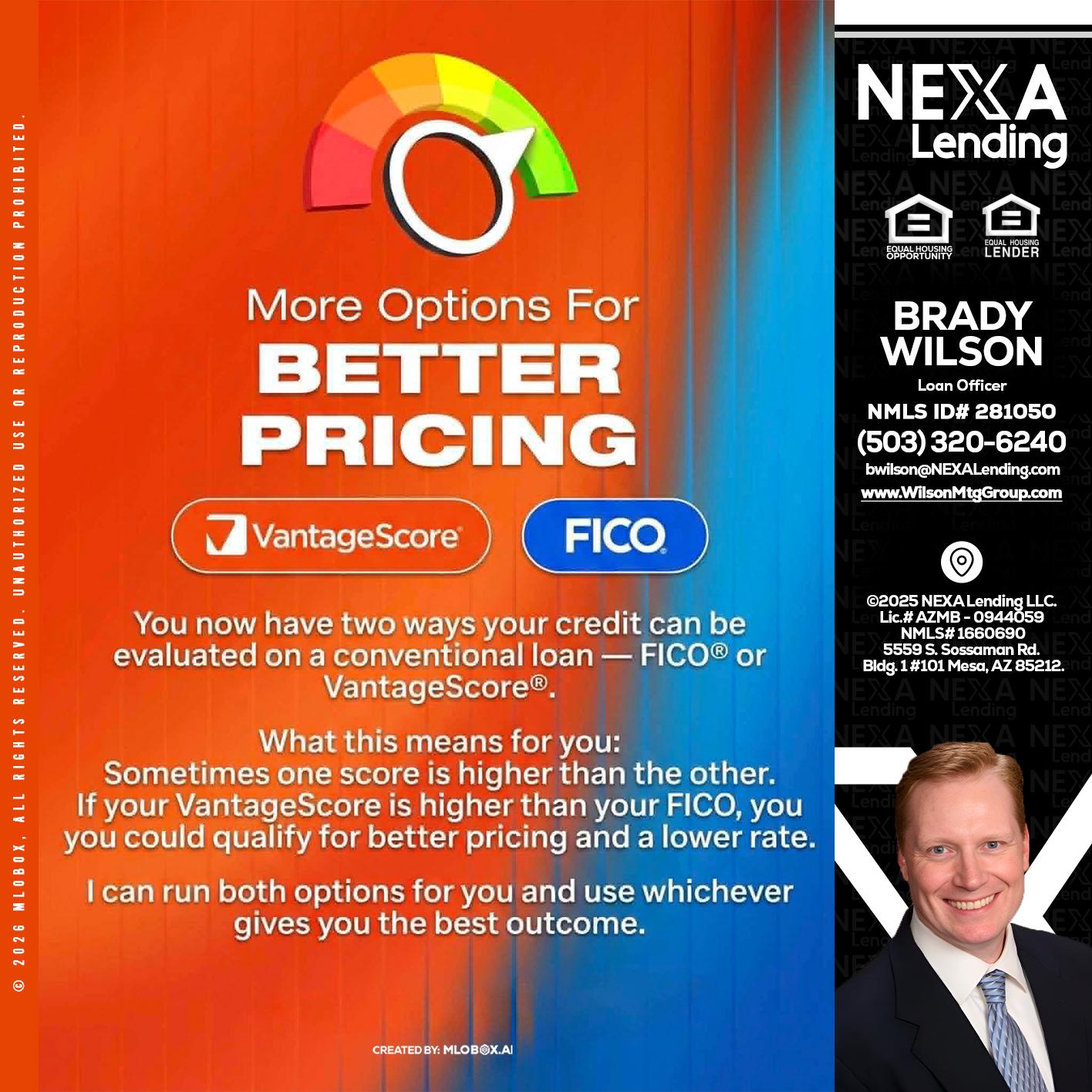 BETTER PRICING - Brady Wilson -Branch Manager