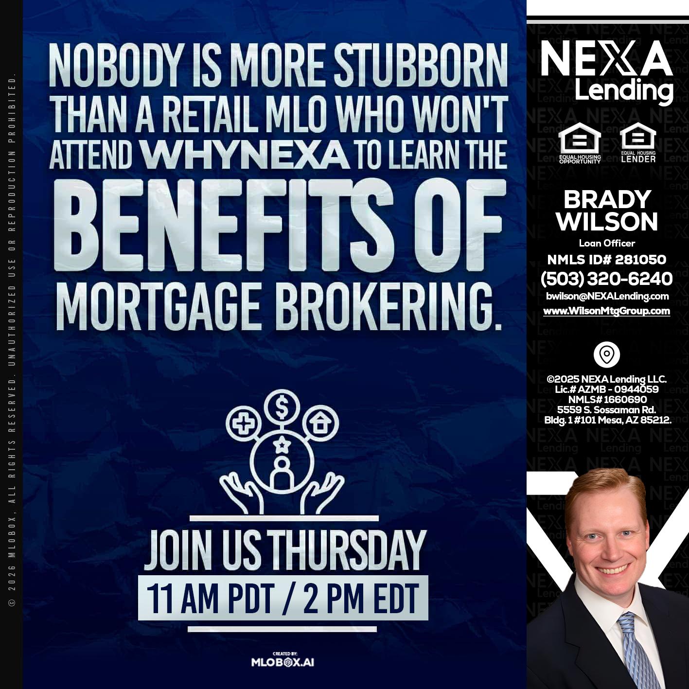 WHY NEXA - Brady Wilson -Branch Manager