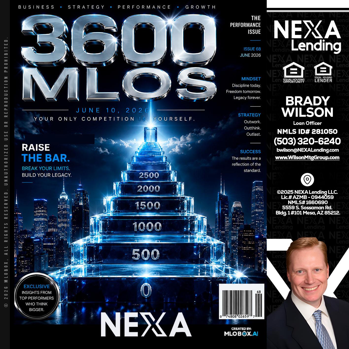 3600 MLOs - Brady Wilson -Branch Manager