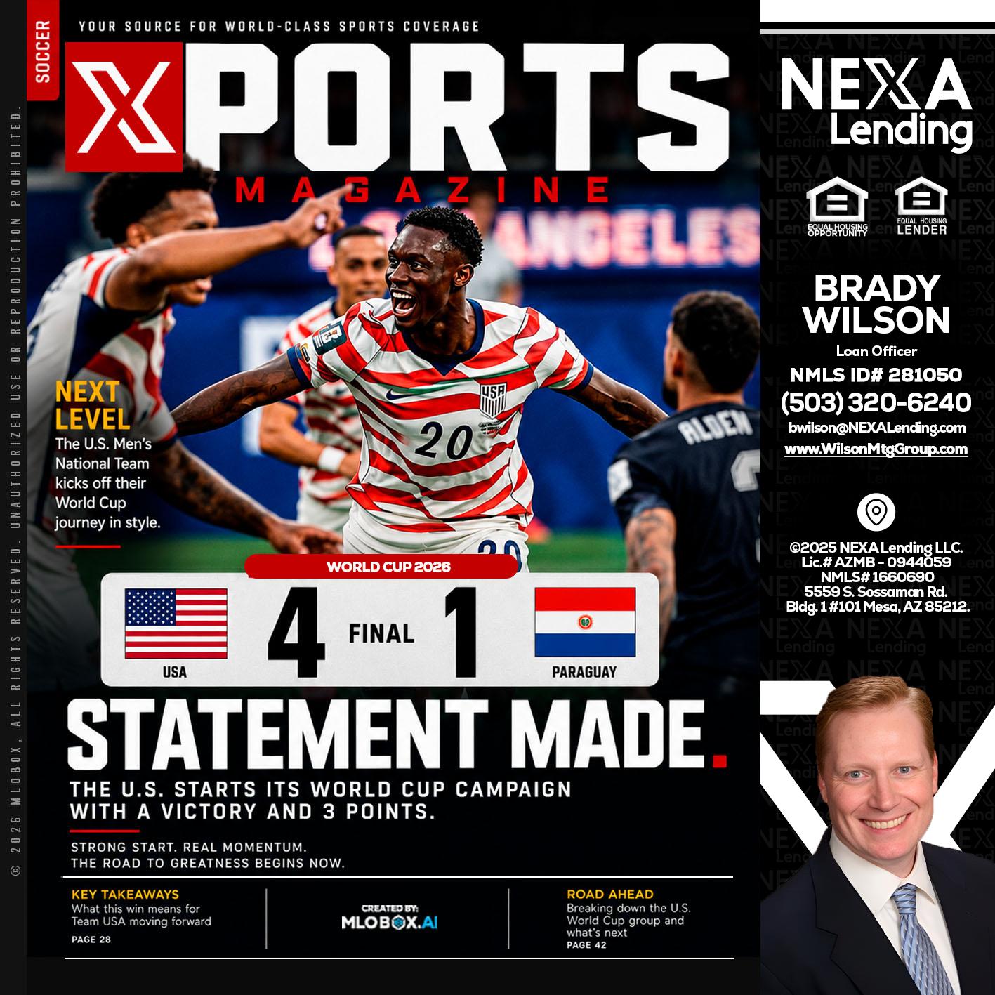 XPORTS - Brady Wilson -Branch Manager