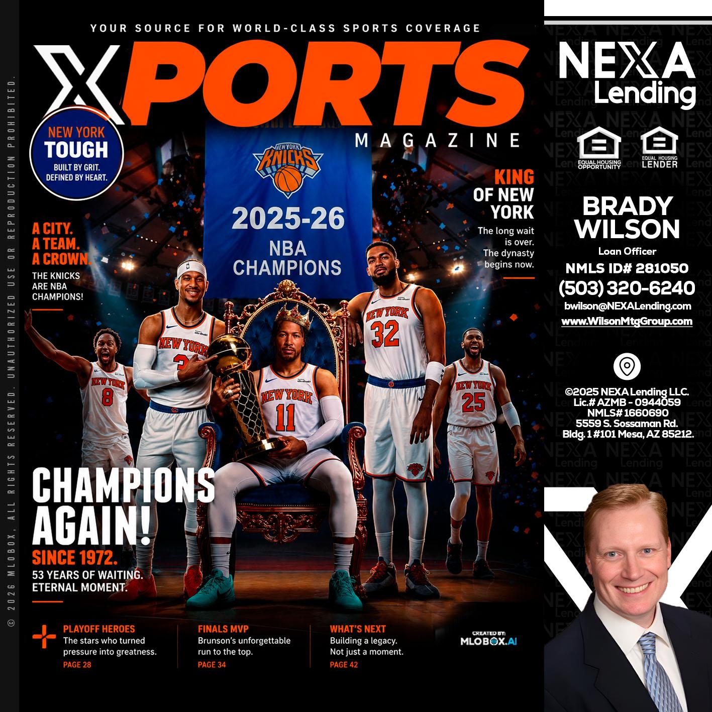 XPORTS MAGAZINE - Brady Wilson -Branch Manager