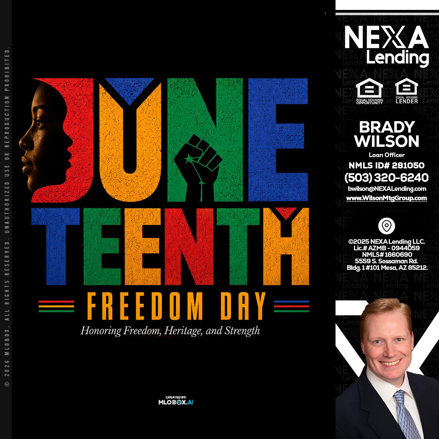 Juneteenth - Brady Wilson -Branch Manager
