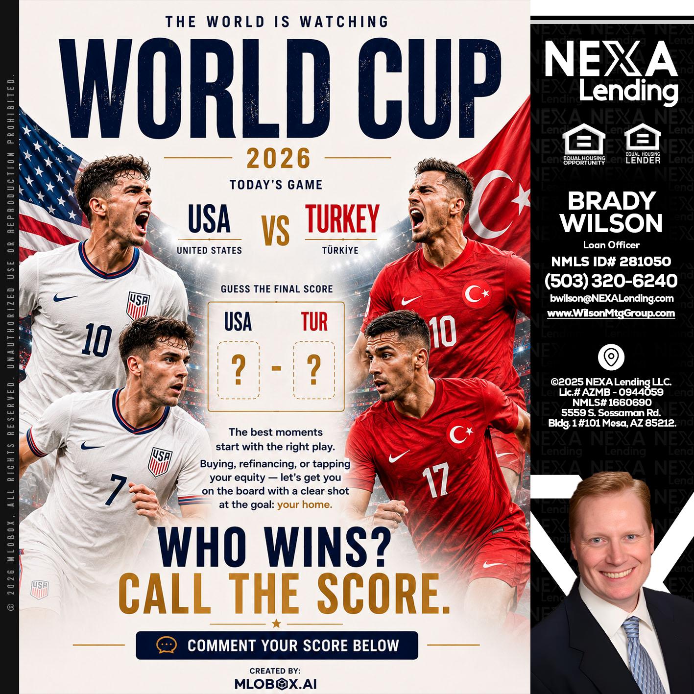 WORLD CUP 2026 - Brady Wilson -Branch Manager