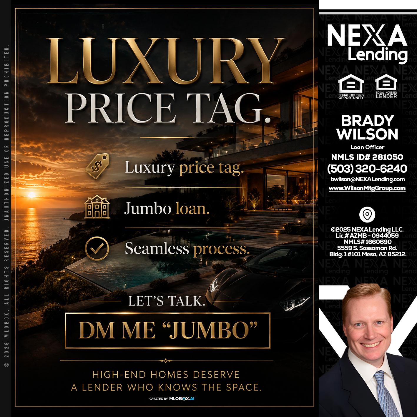 LUXURY PRICE - Brady Wilson -Branch Manager