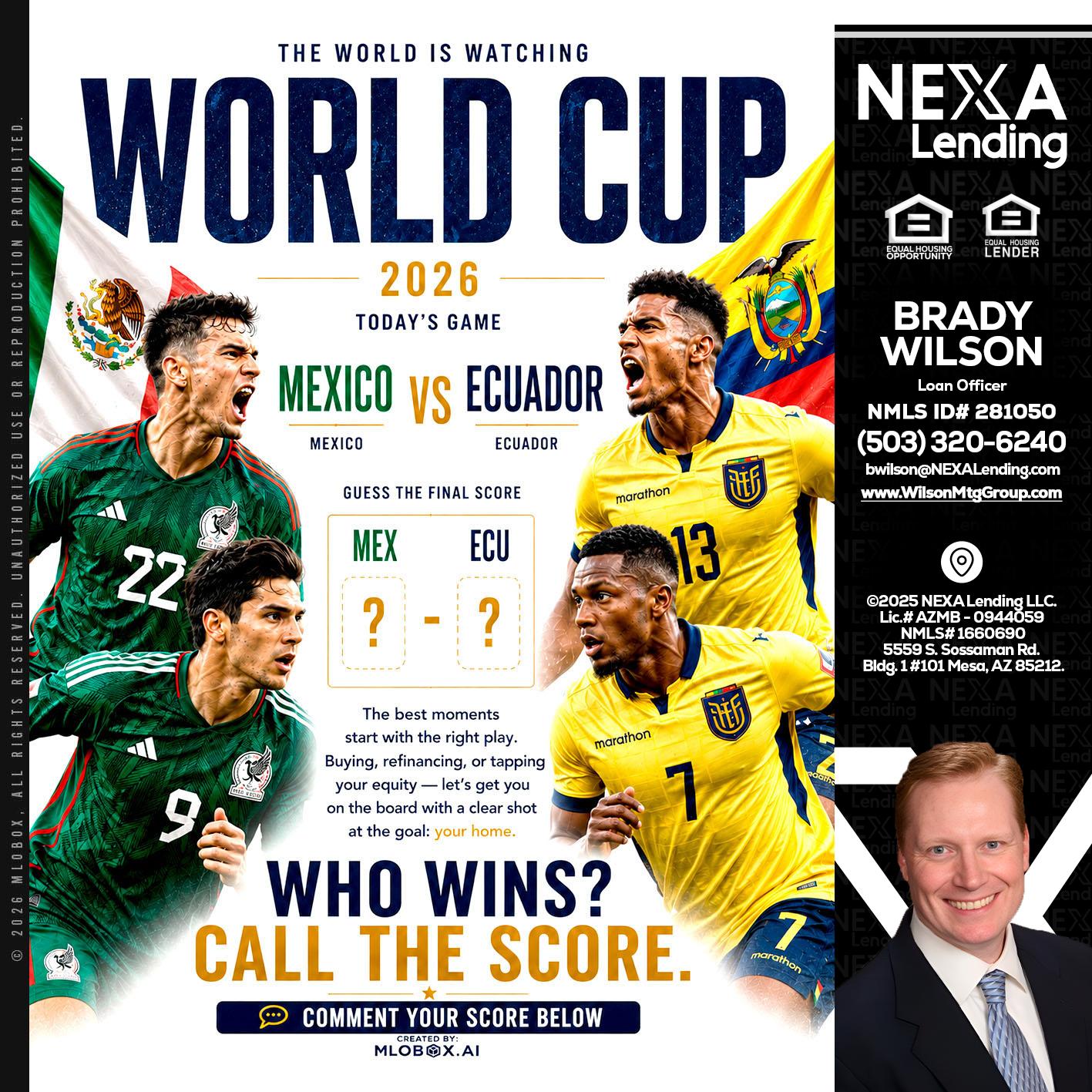 WORLD CUP 2026 - Brady Wilson -Branch Manager