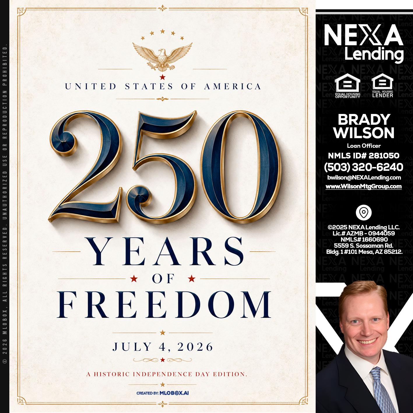 250 YEARS - Brady Wilson -Branch Manager