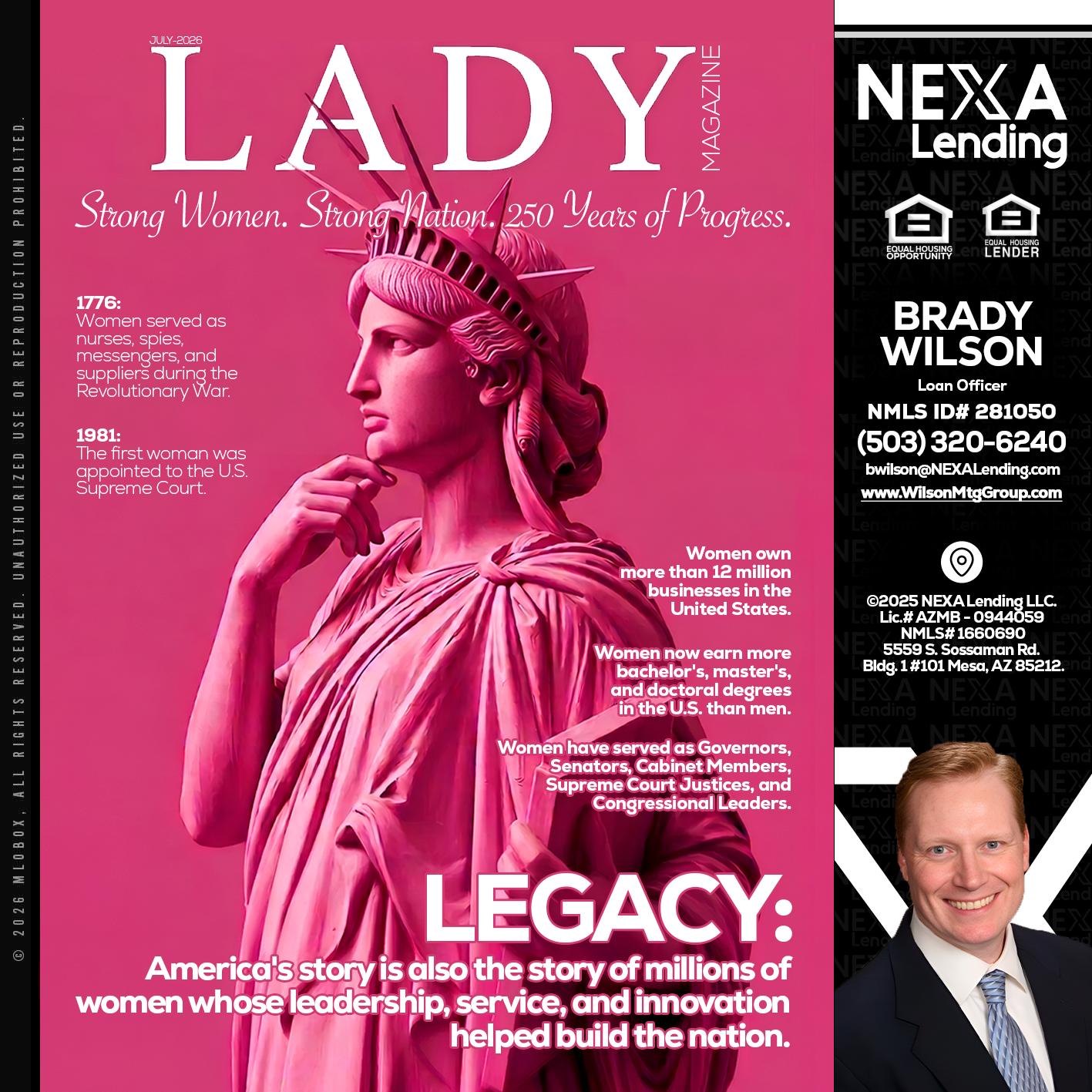 LADY LIBERTY! - Brady Wilson -Branch Manager