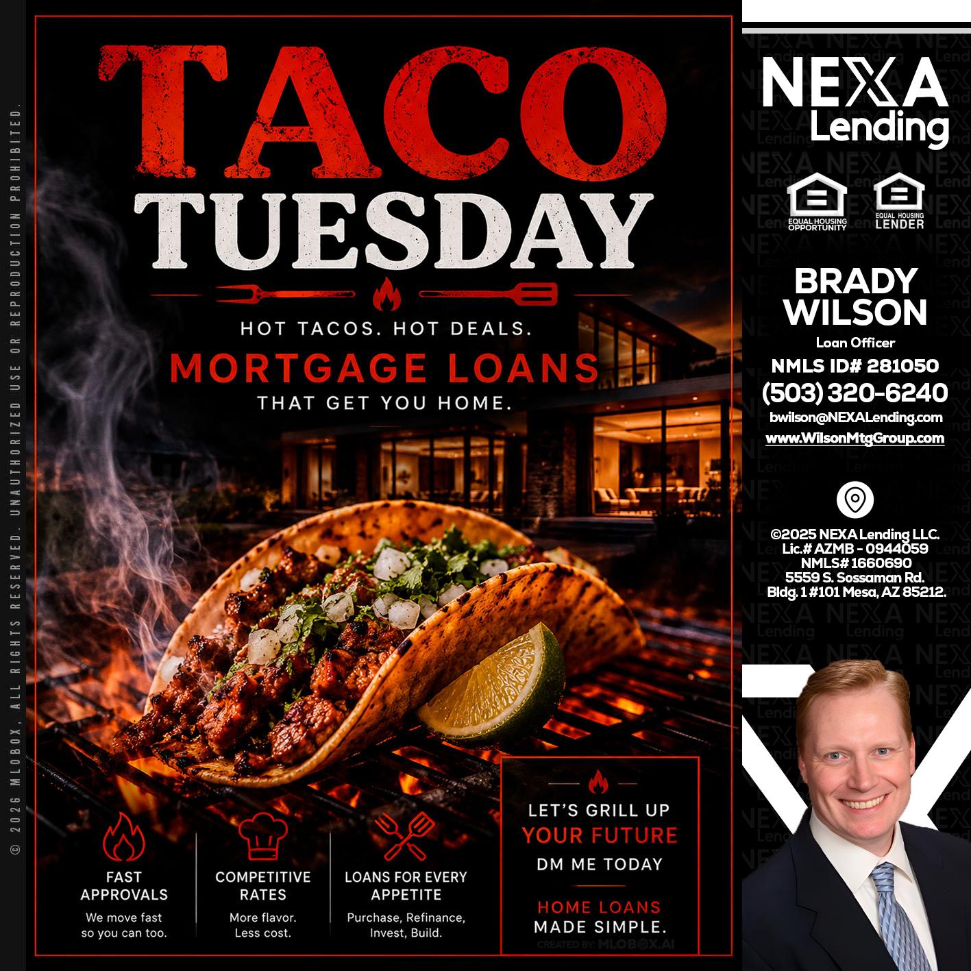 TACO TUESDAY - Brady Wilson -Branch Manager