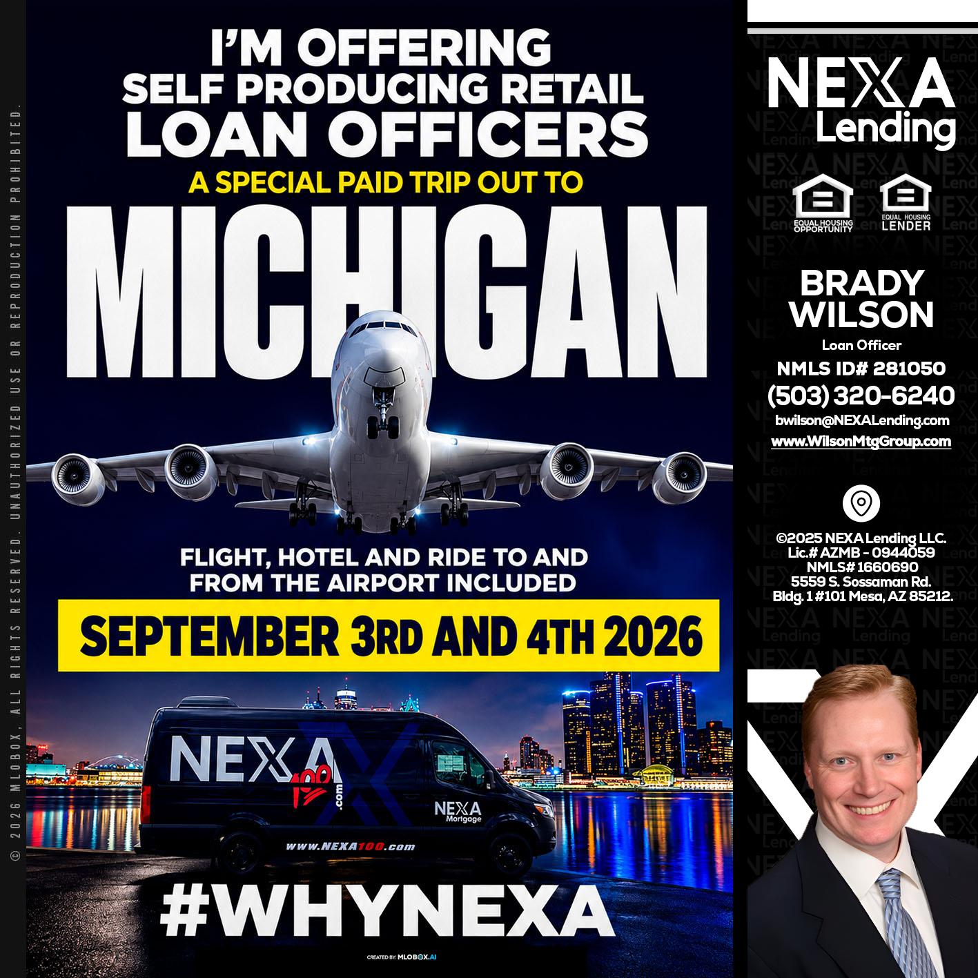 MICHIGAN - Brady Wilson -Branch Manager