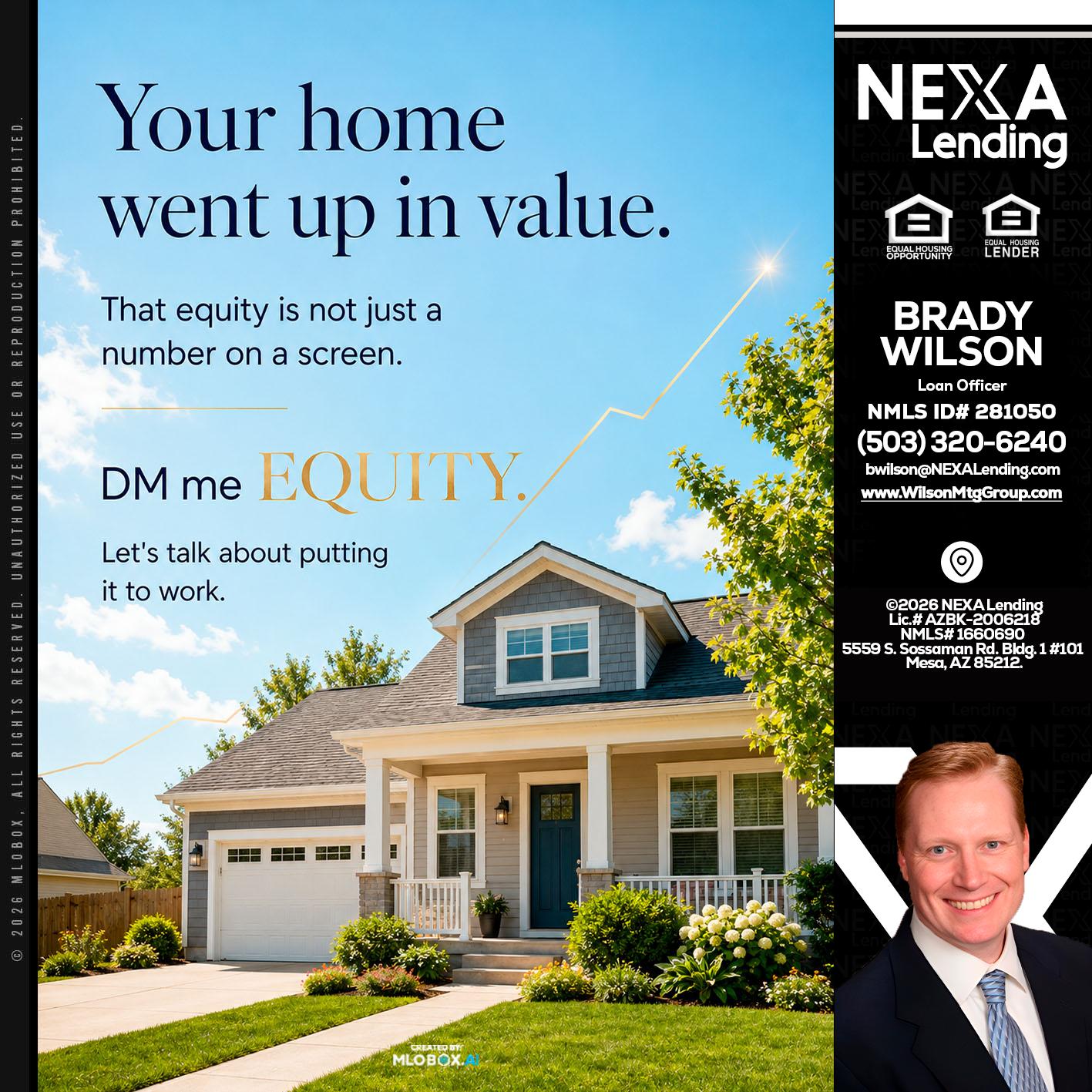 YOUR HOME - Brady Wilson -Branch Manager