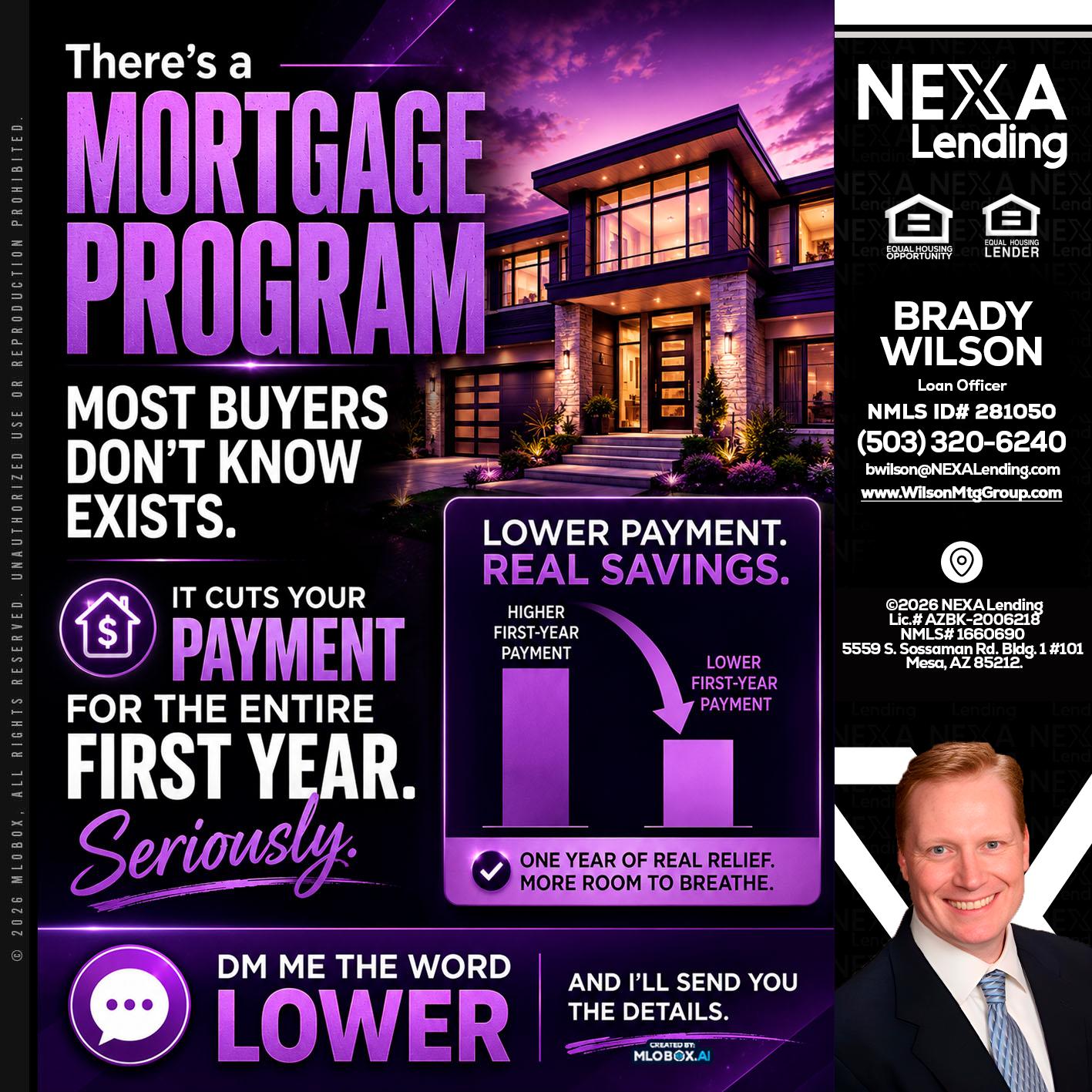 MORTGAGE PROGRAM - Brady Wilson -Branch Manager