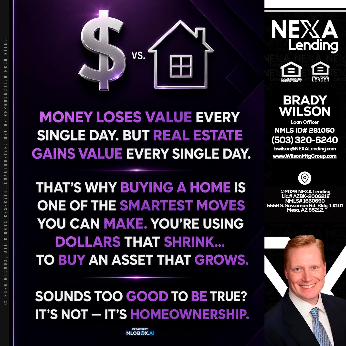 MONEY LOSES - Brady Wilson -Branch Manager