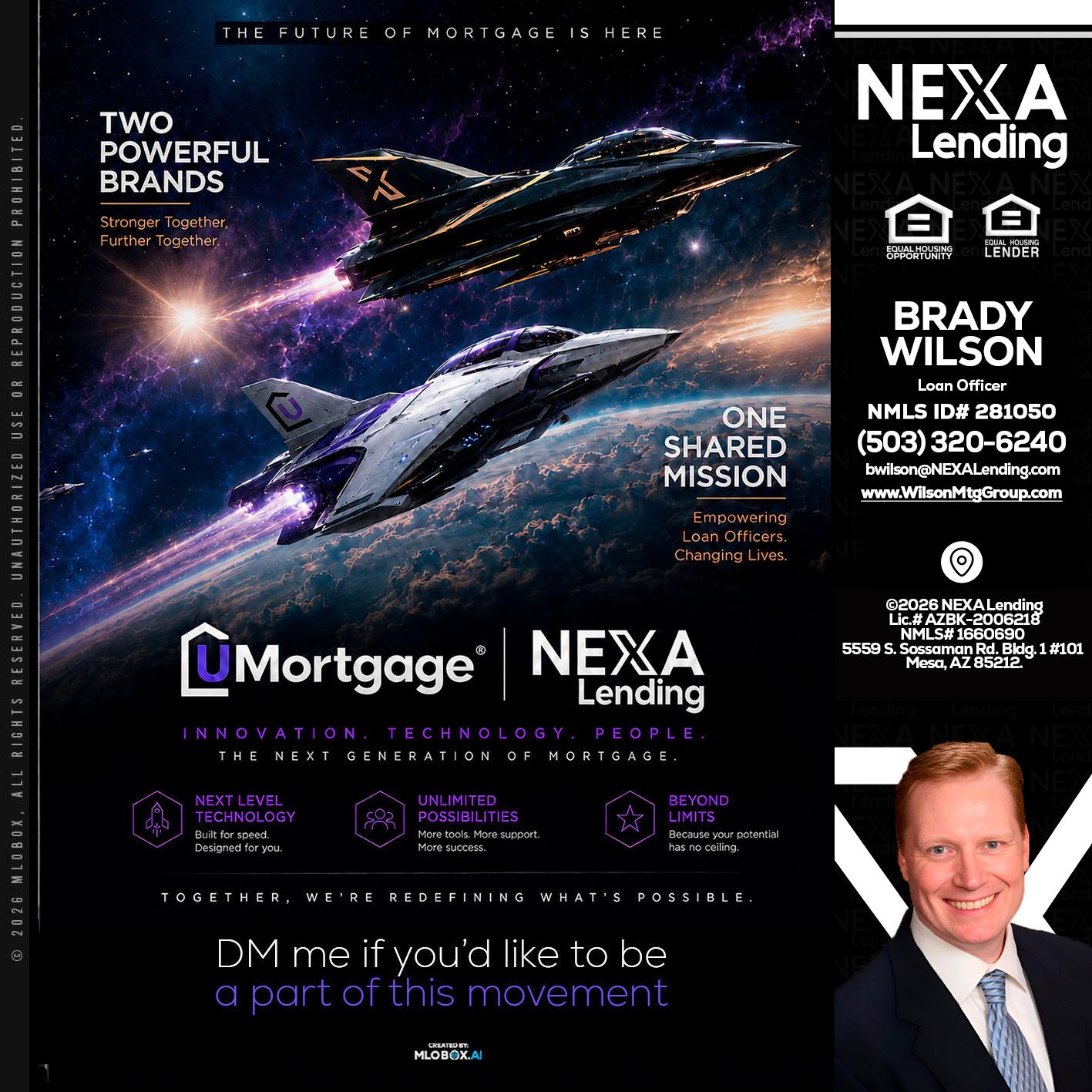 U Mortgage + NEXA lending - Brady Wilson -Branch Manager