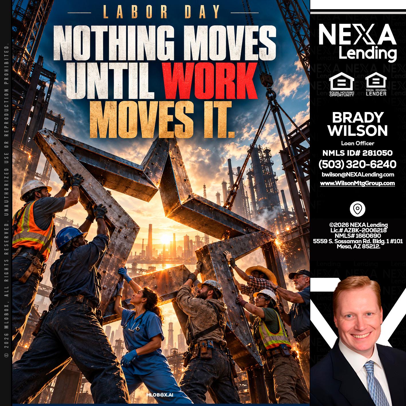 LABOR DAY - Brady Wilson -Branch Manager