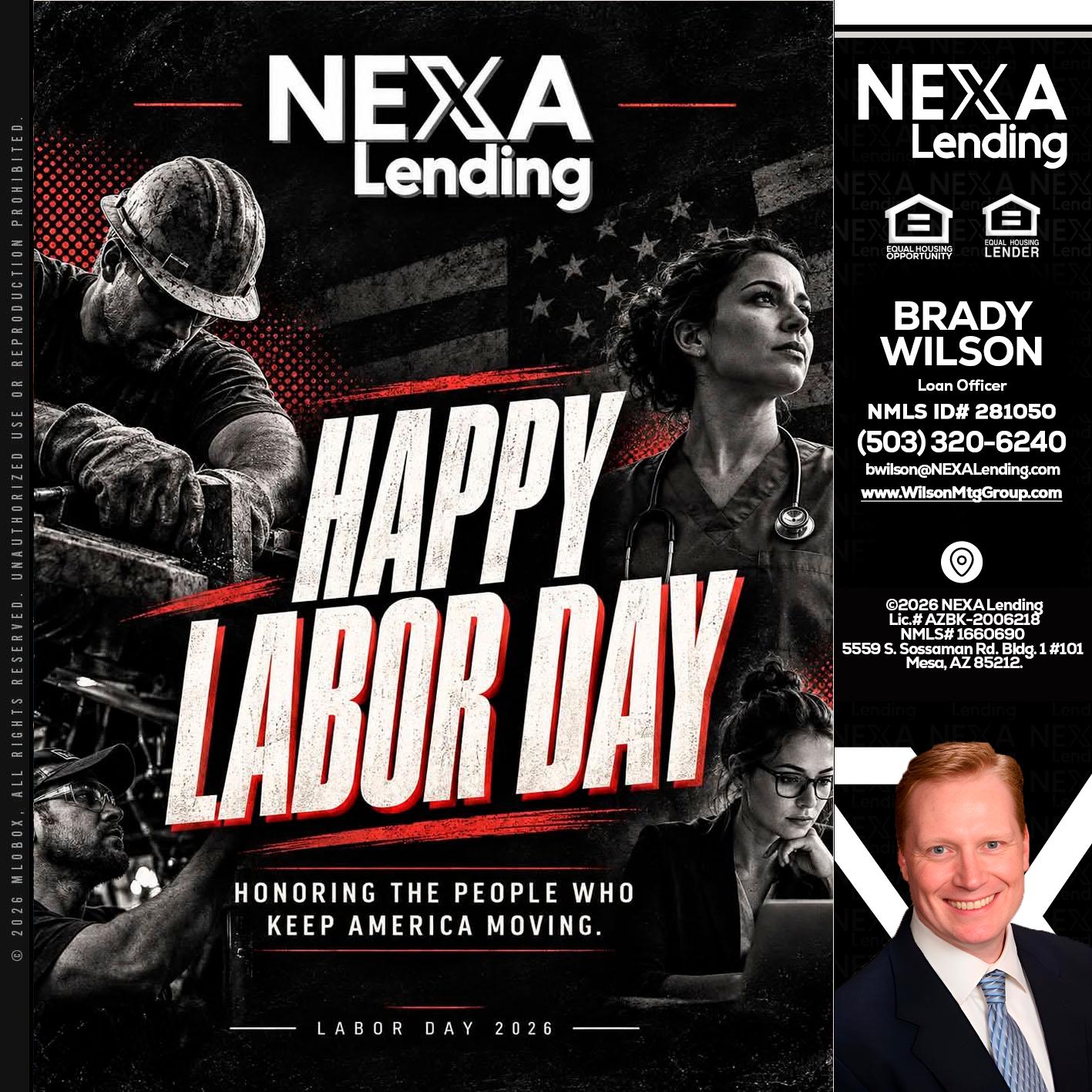 LABOR DAY - Brady Wilson -Branch Manager