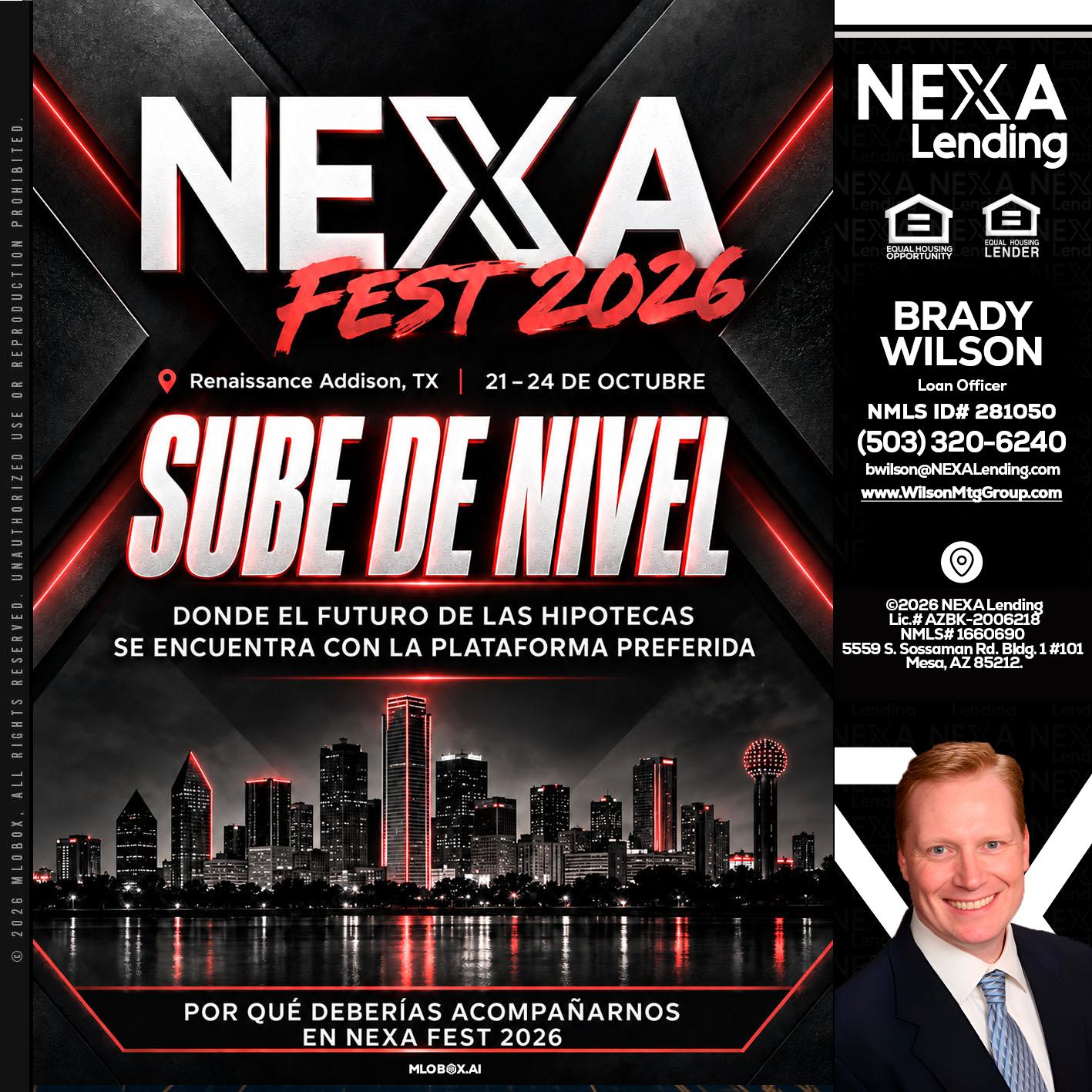 NEXA fest 2026 - Brady Wilson -Branch Manager