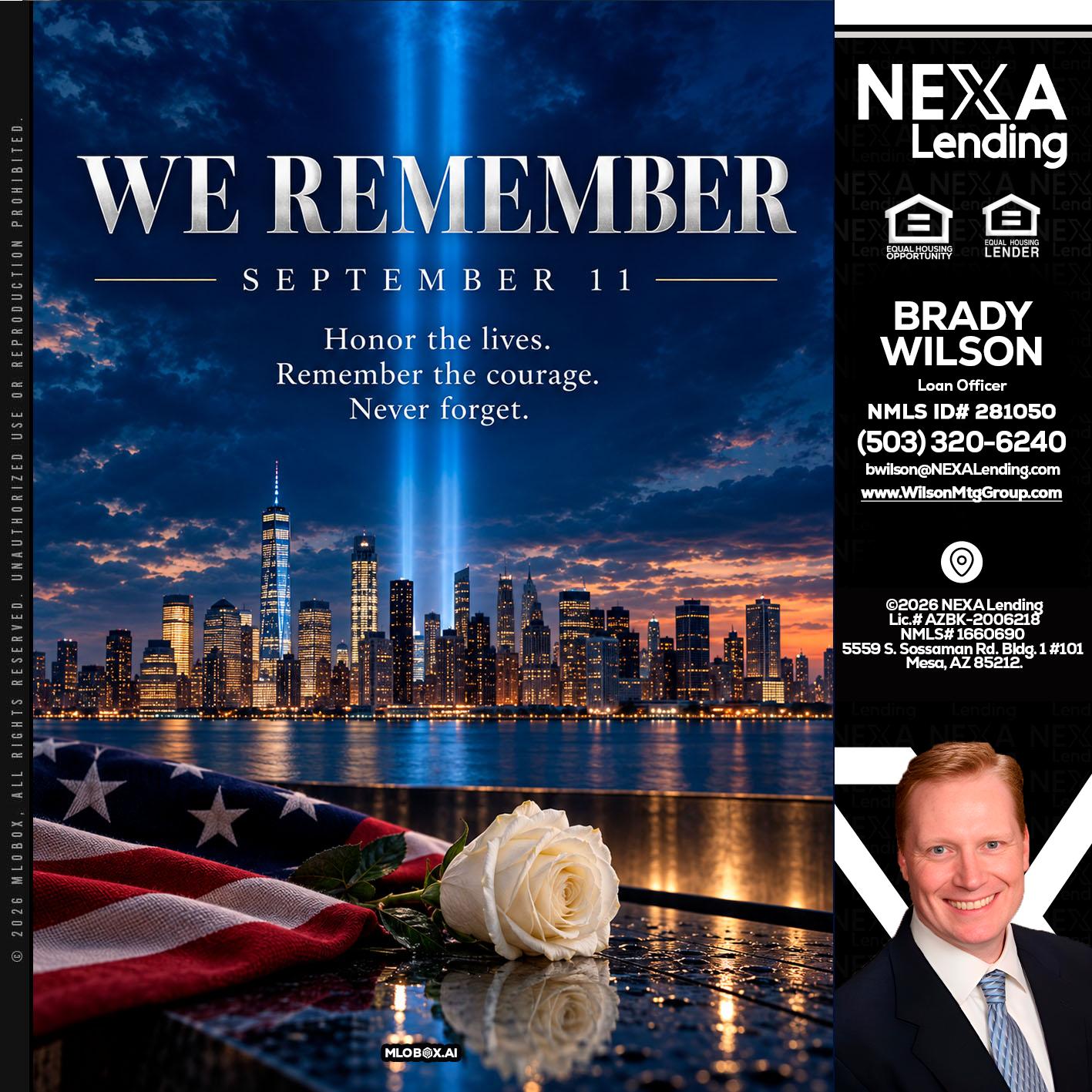 WE REMEMBER - Brady Wilson -Branch Manager